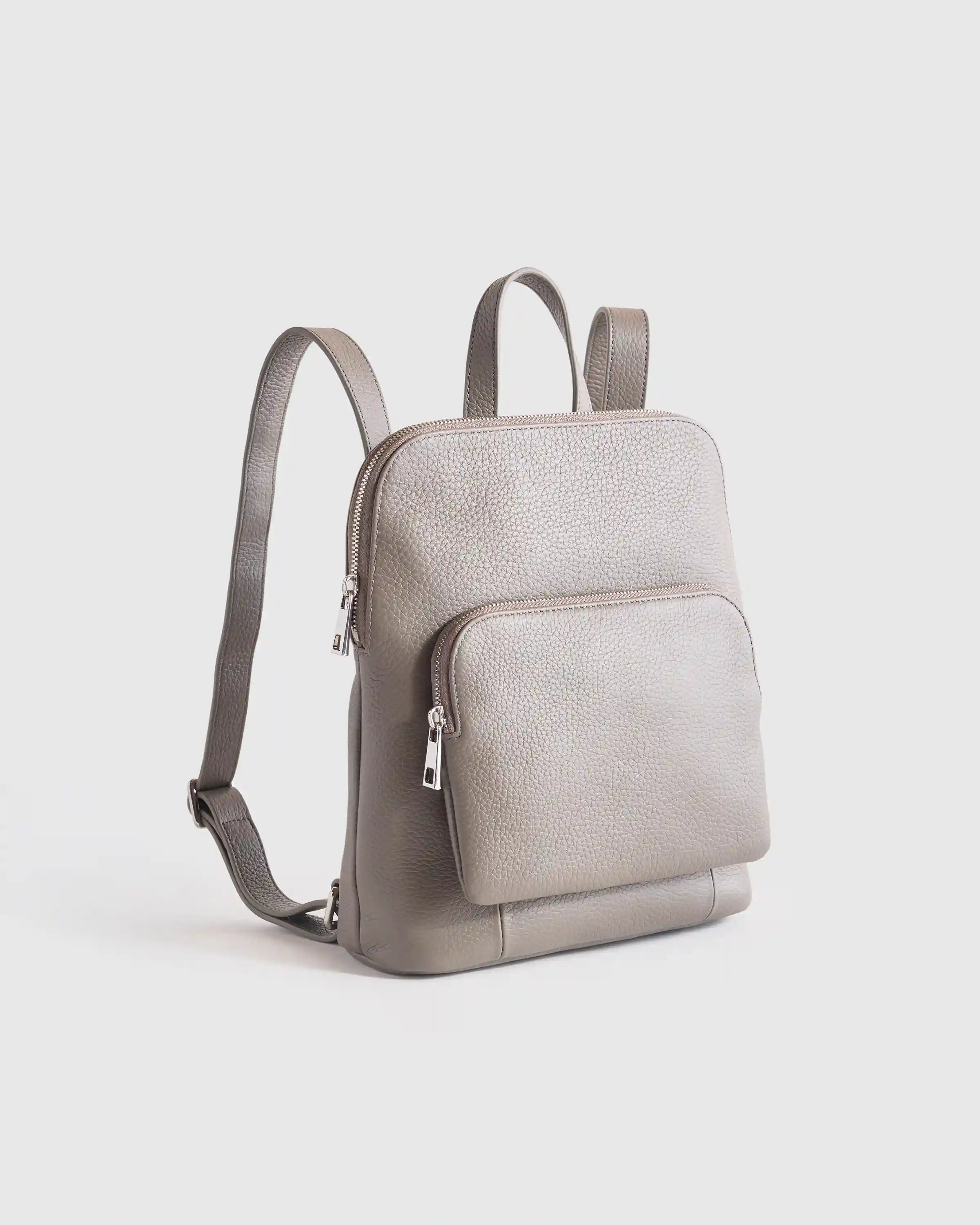 Italian Leather Mini Convertible Backpack