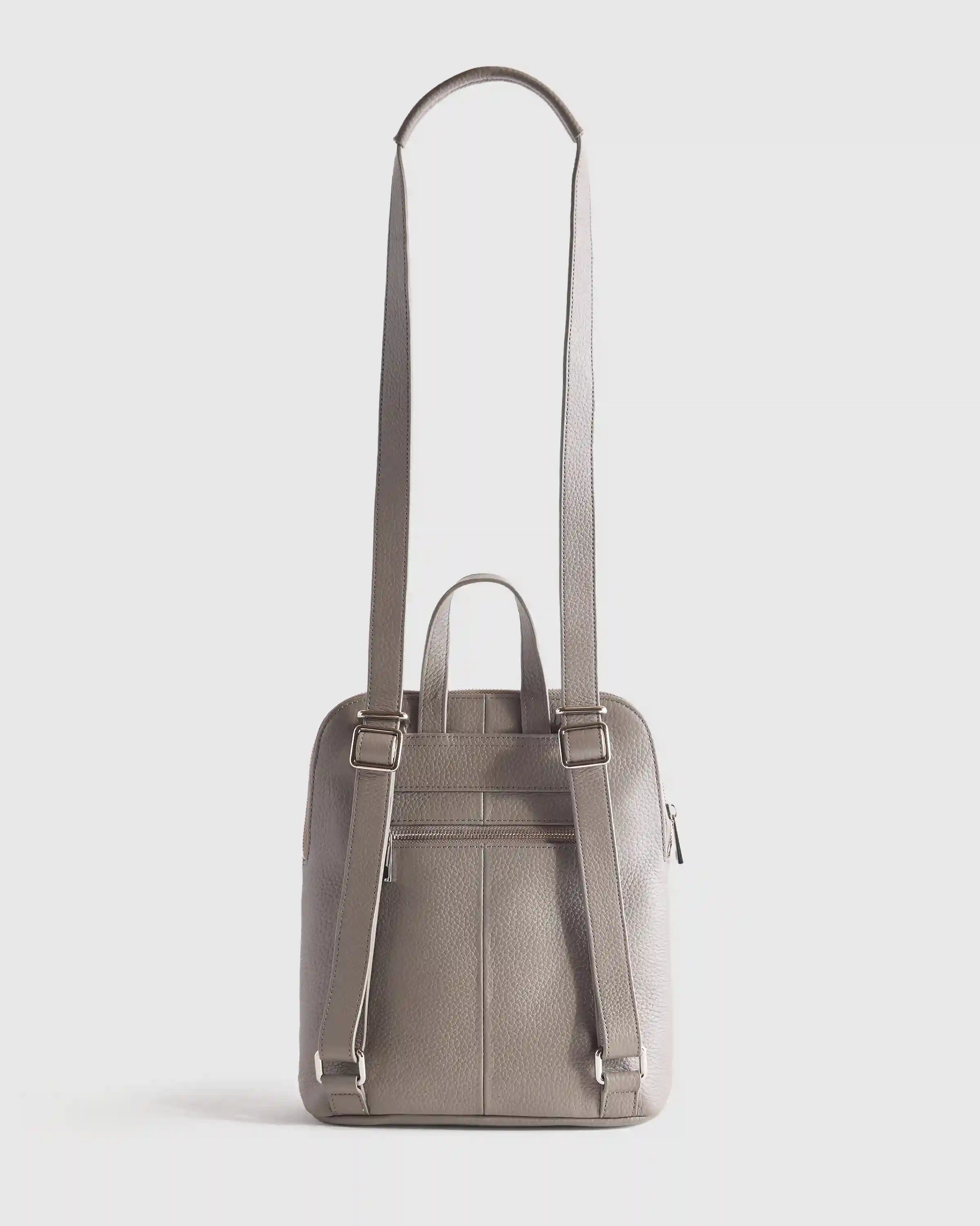 Italian Leather Mini Convertible Backpack