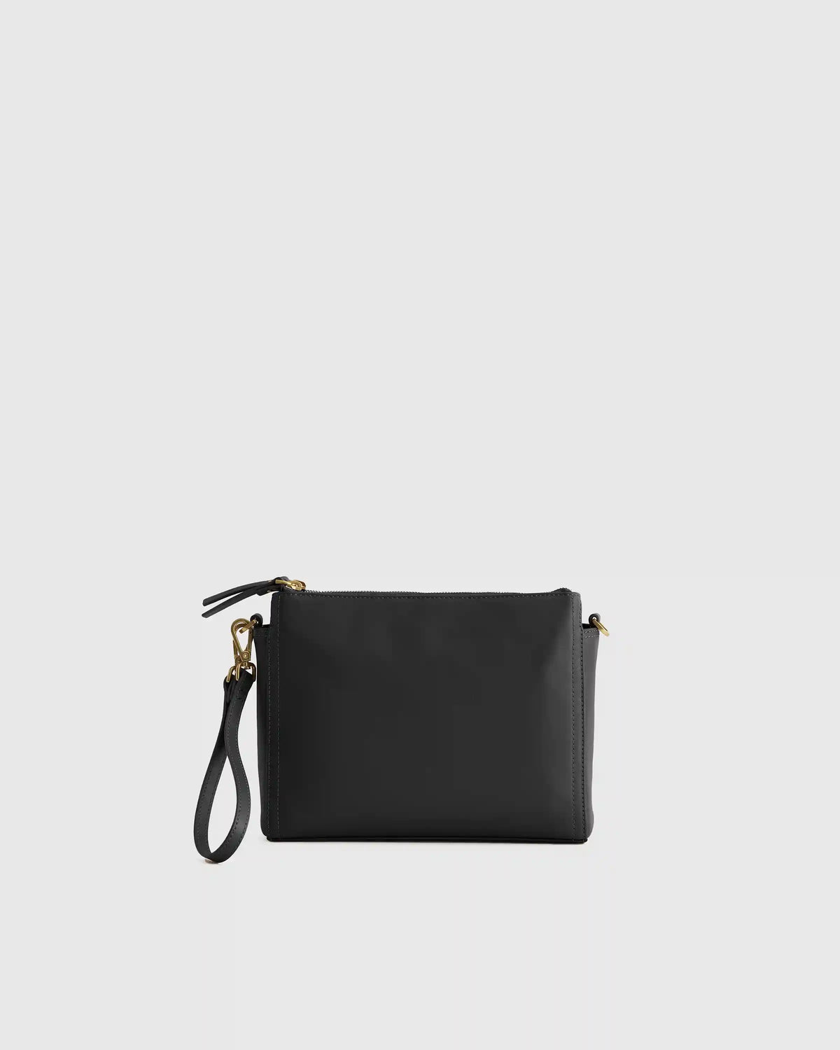 Italian Leather Triple Compartment Crossbody