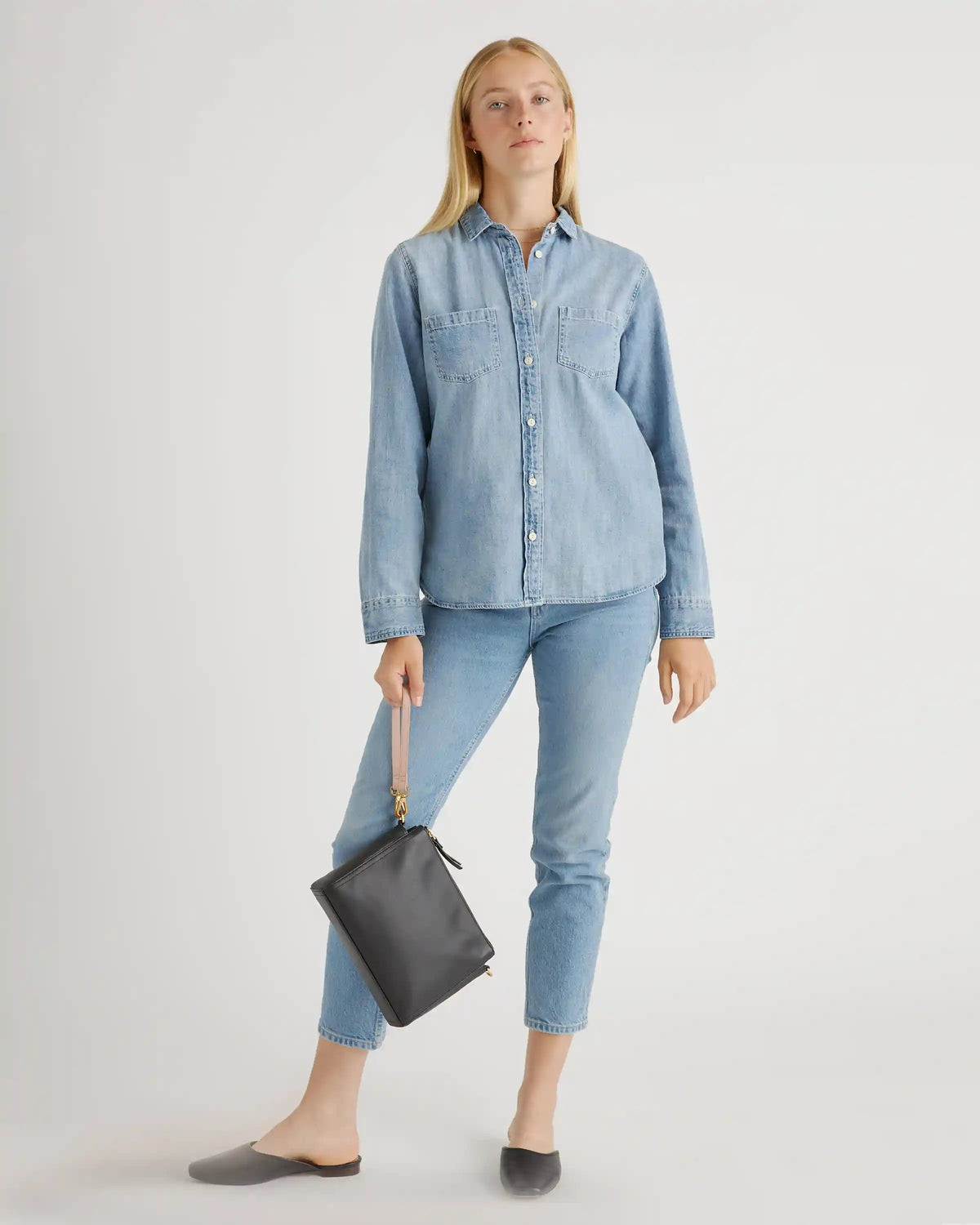 Italian Leather Triple Compartment Crossbody