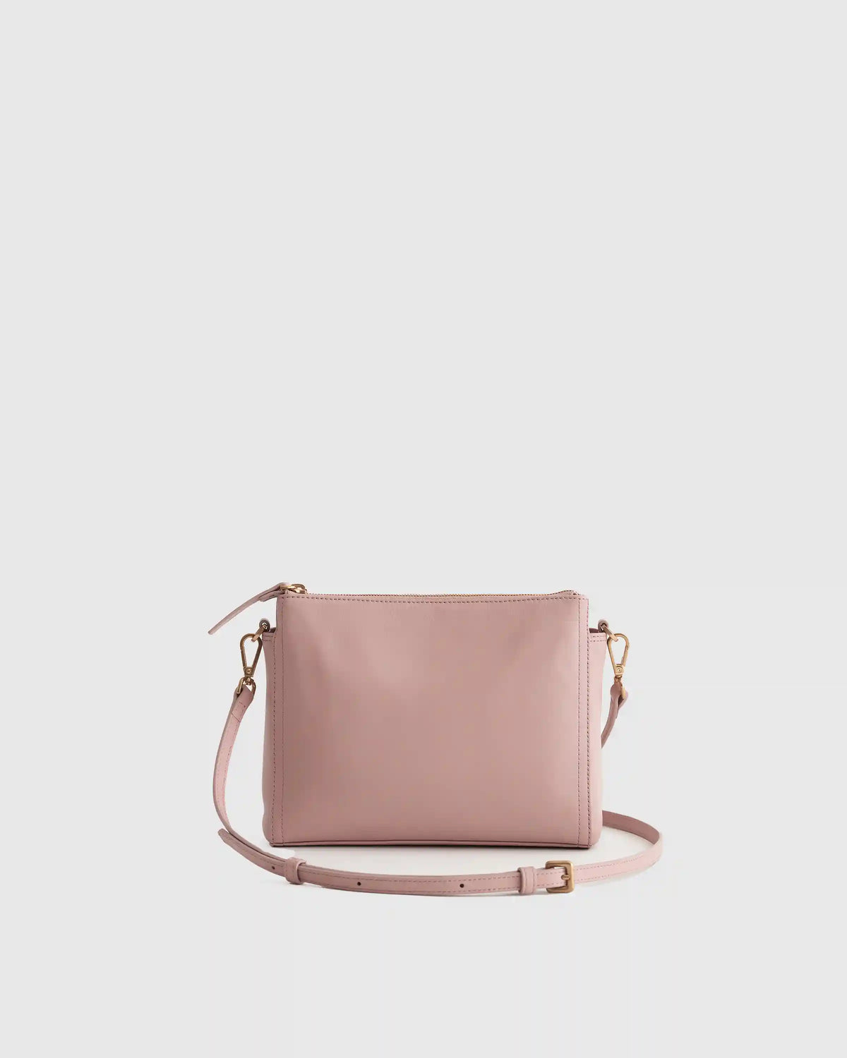 Italian Leather Triple Compartment Crossbody