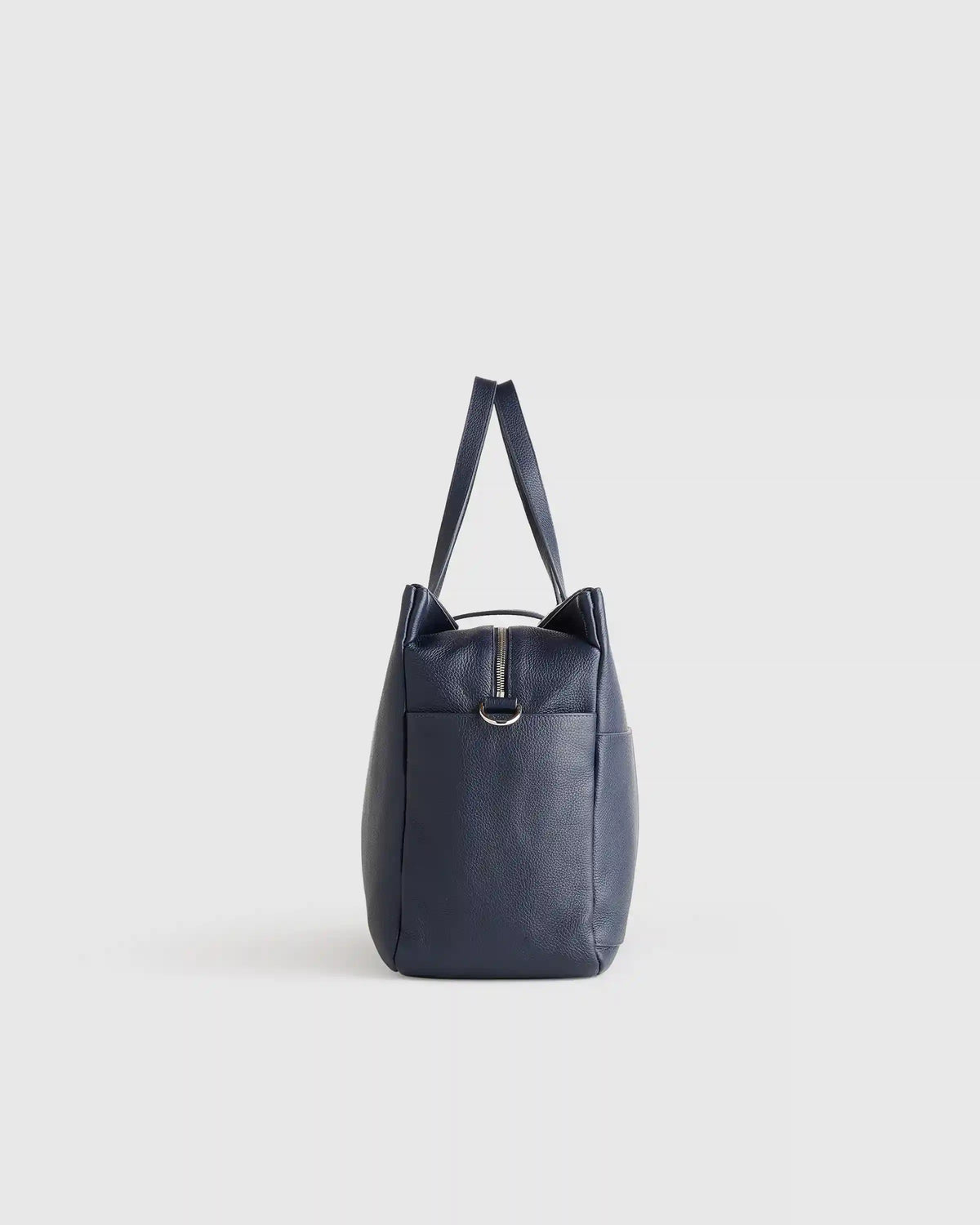 Italian Leather Triple Compartment Weekender