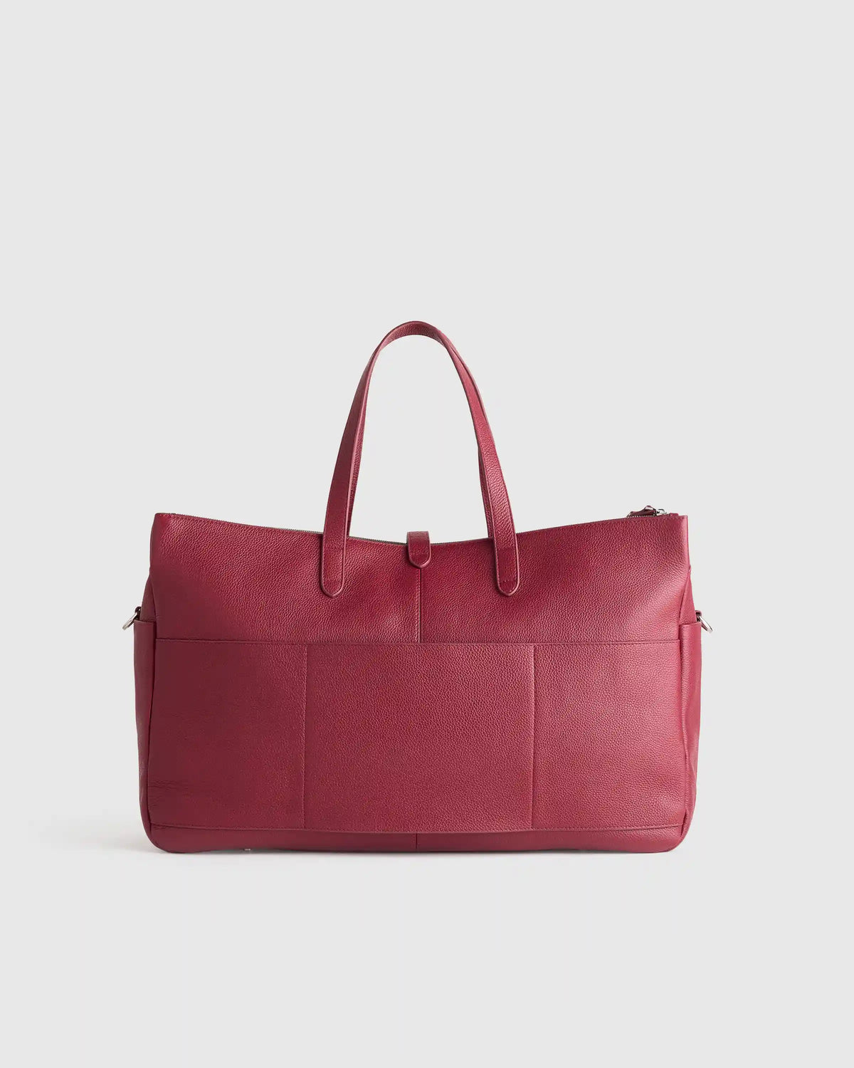Italian Leather Triple Compartment Weekender