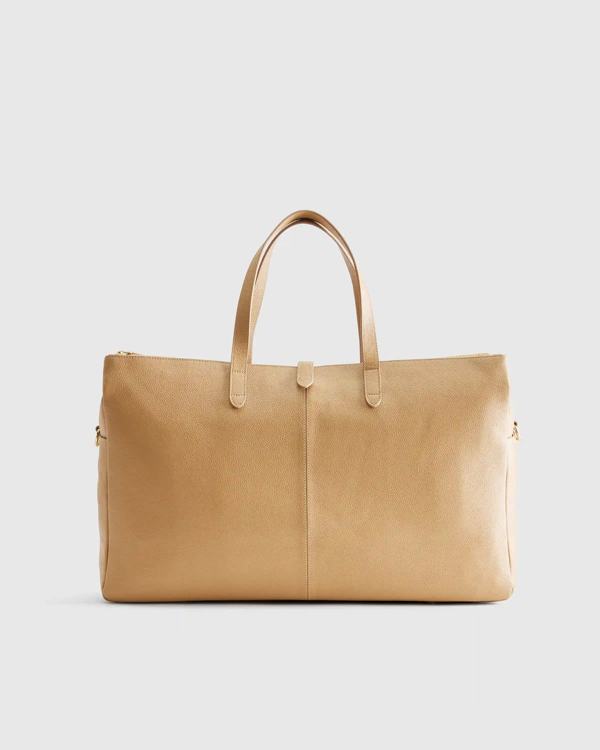 Italian Leather Triple Compartment Weekender