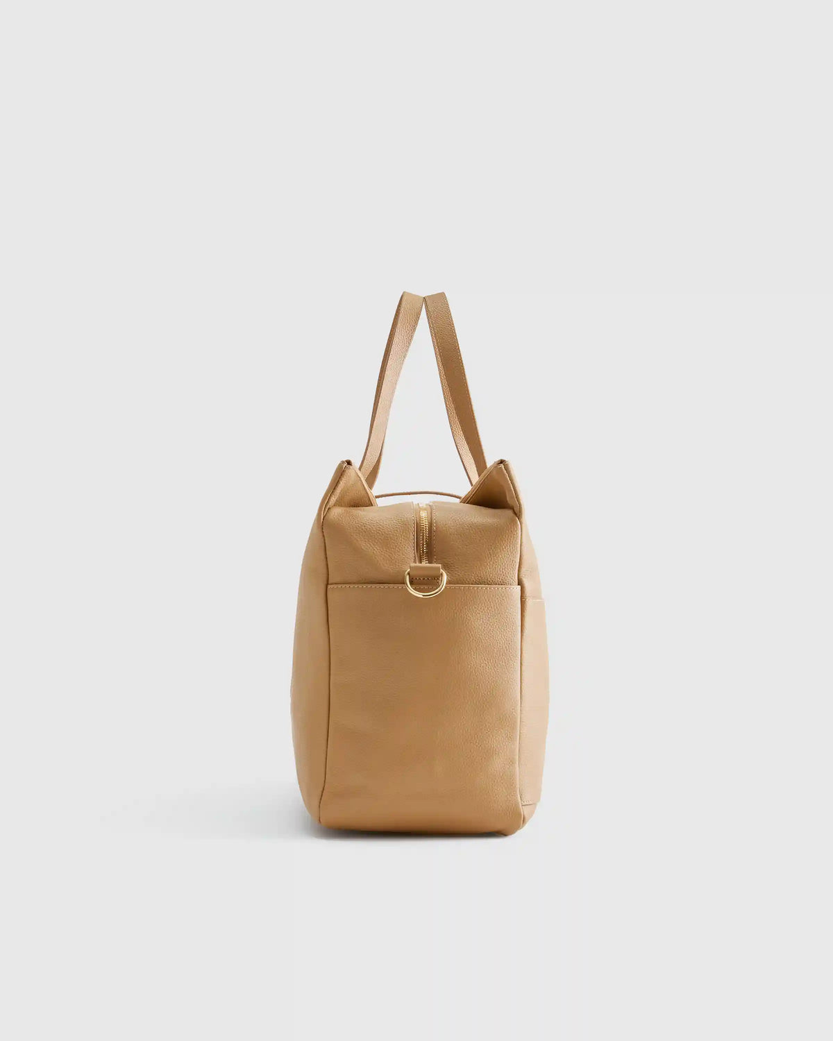 Italian Leather Triple Compartment Weekender