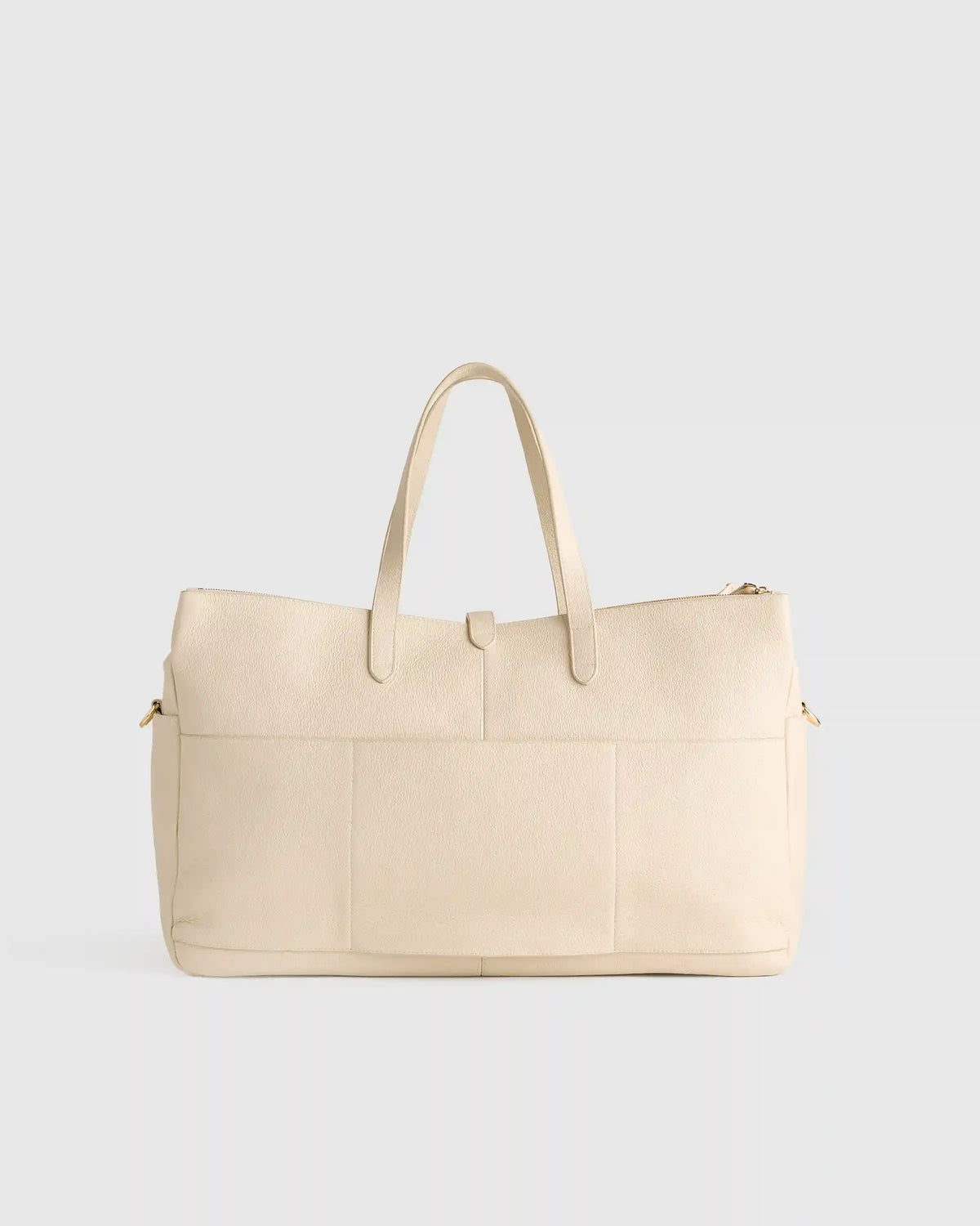 Italian Leather Triple Compartment Weekender