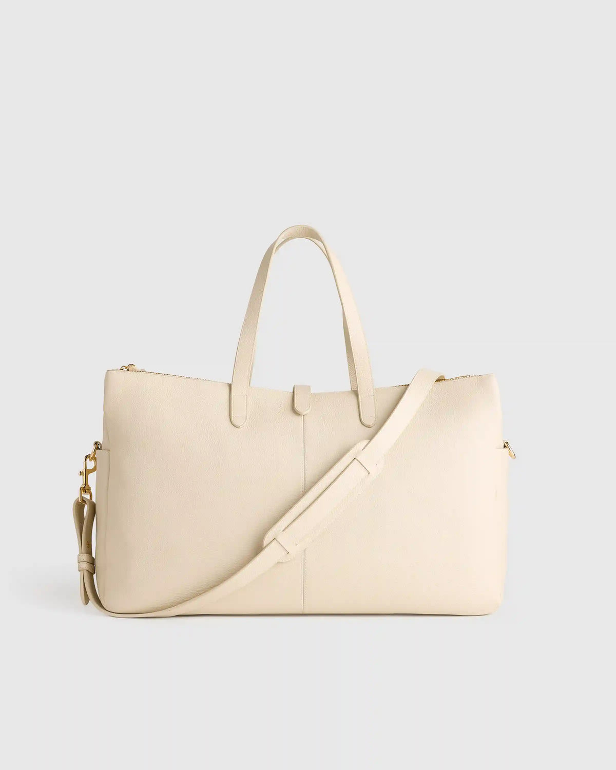 Italian Leather Triple Compartment Weekender