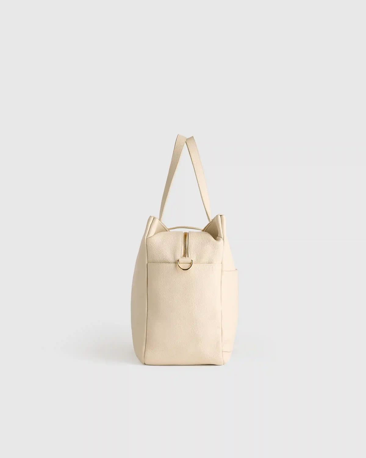 Italian Leather Triple Compartment Weekender