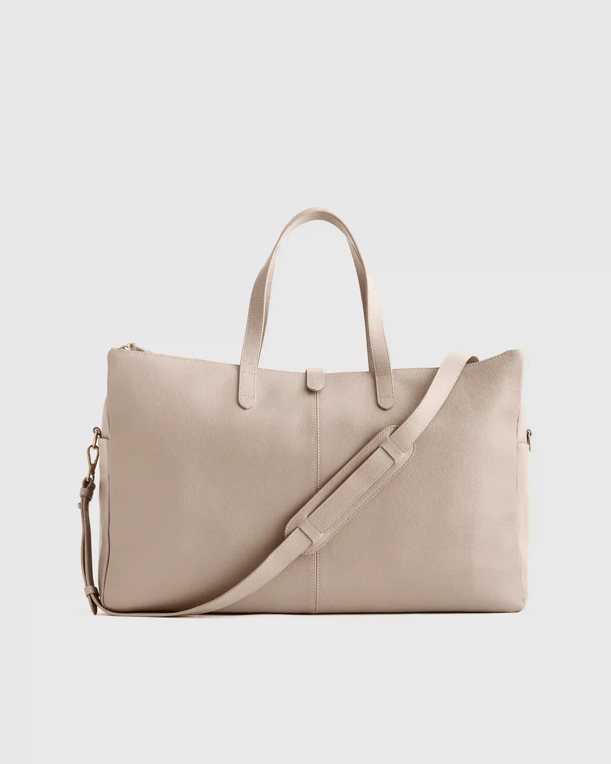 Italian Leather Triple Compartment Weekender