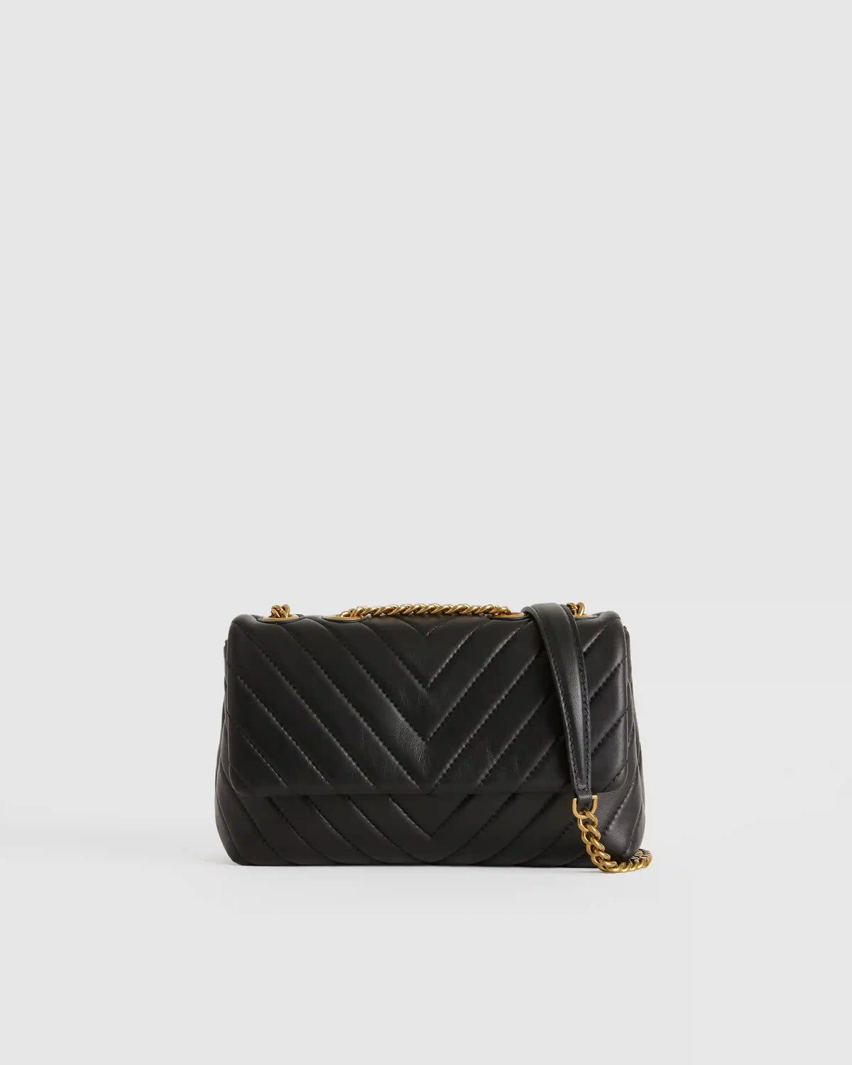 Italian Leather Quilted Convertible Crossbody