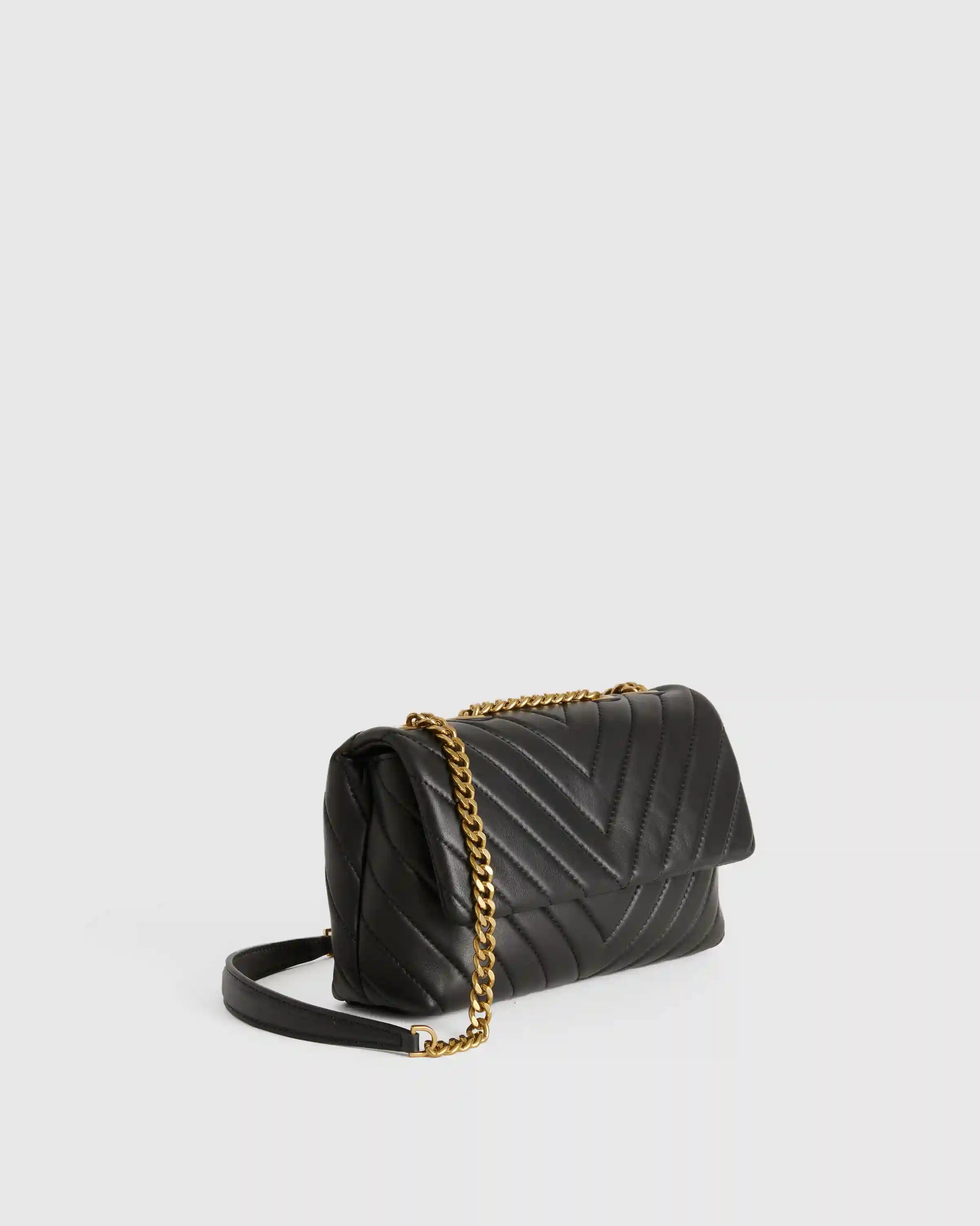 Italian Leather Quilted Convertible Crossbody