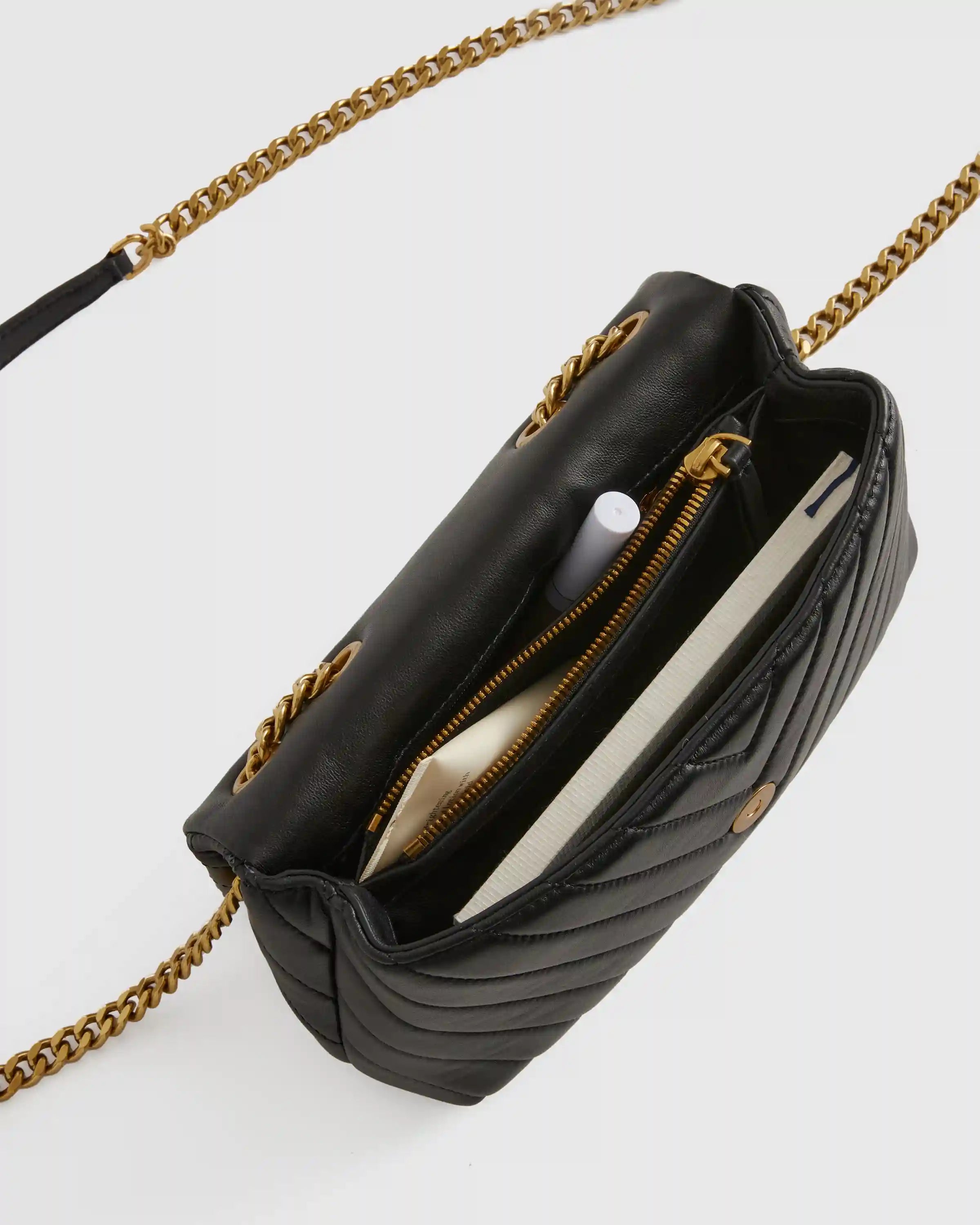 Italian Leather Quilted Convertible Crossbody