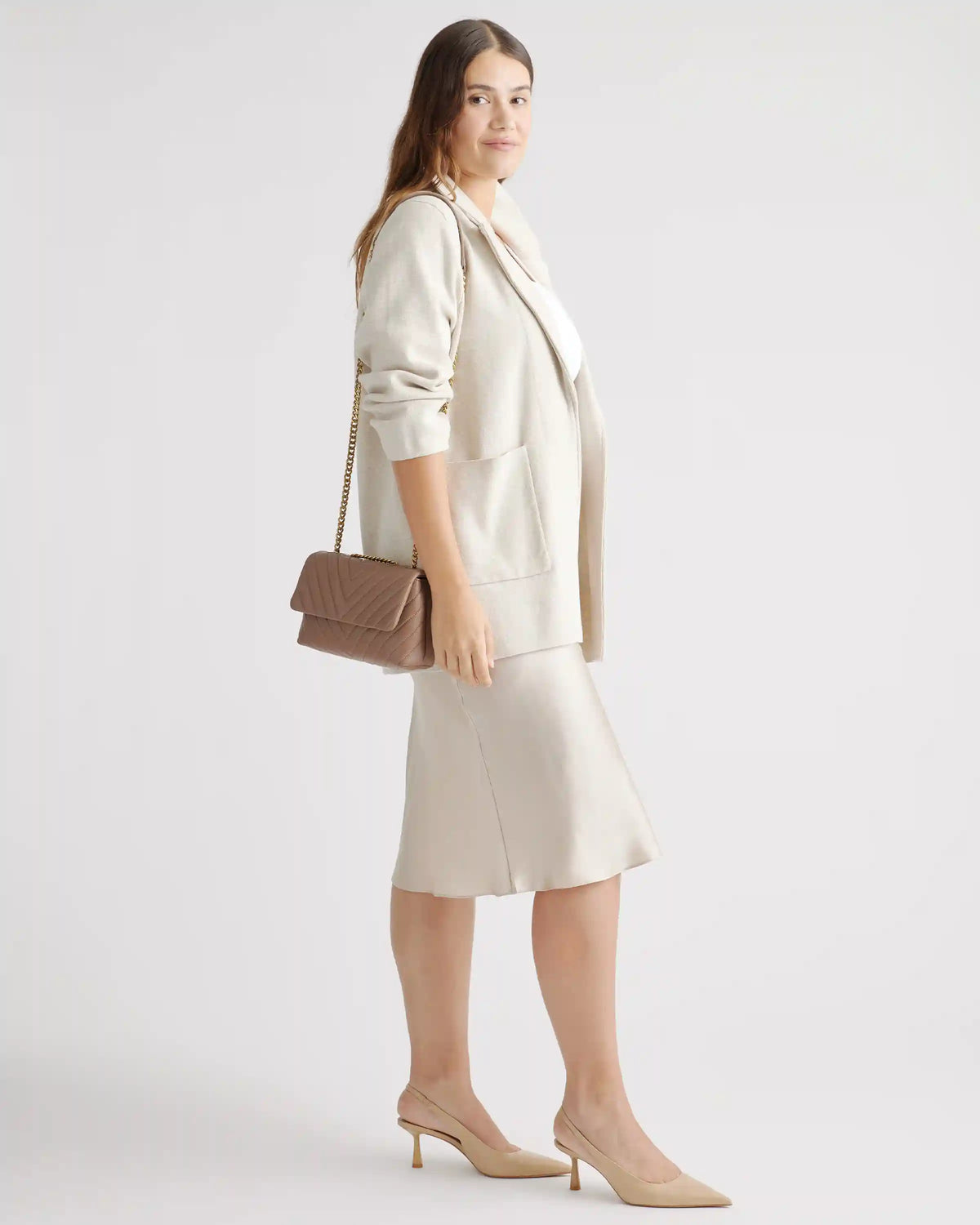 Italian Leather Quilted Convertible Crossbody