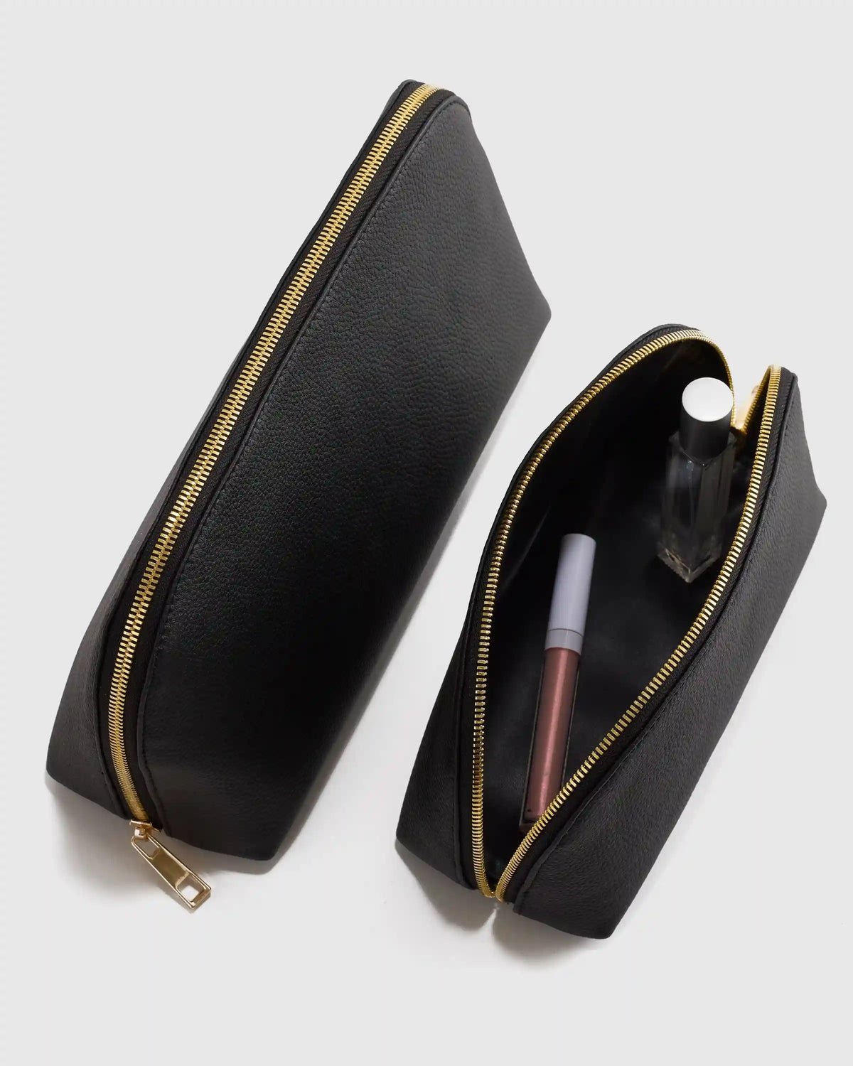 Italian Leather Pouch Travel Set