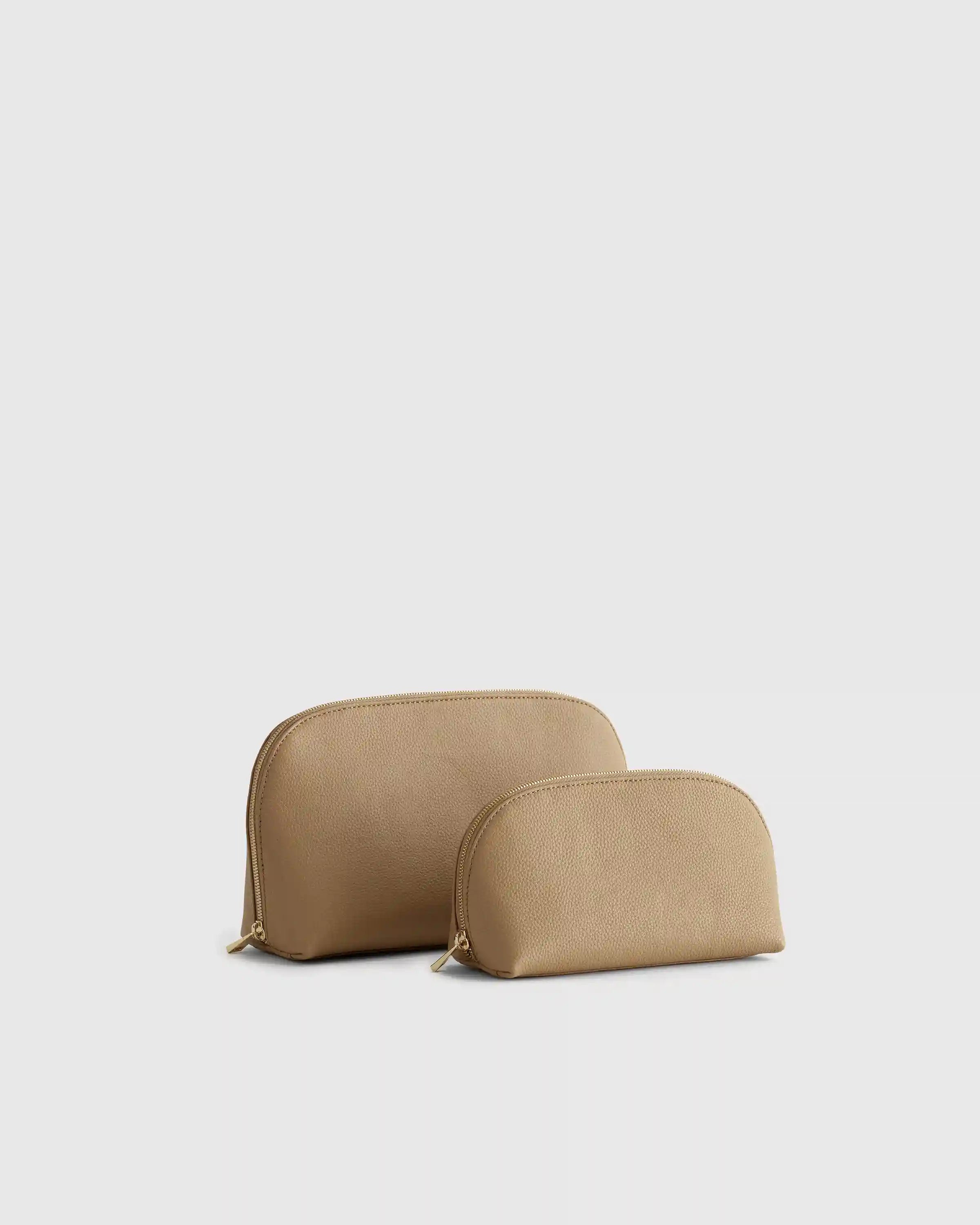 Italian Leather Pouch Travel Set