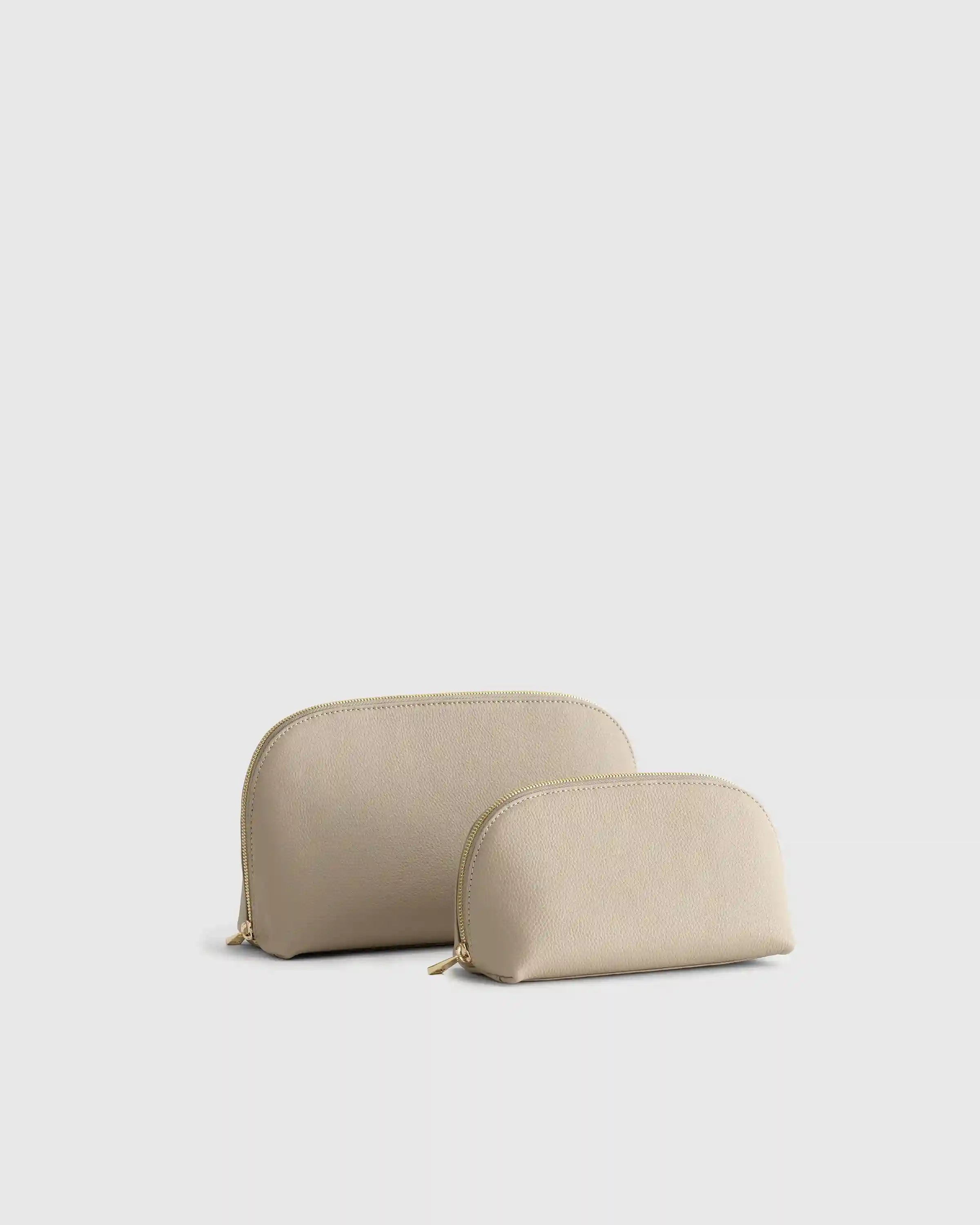 Italian Leather Pouch Travel Set