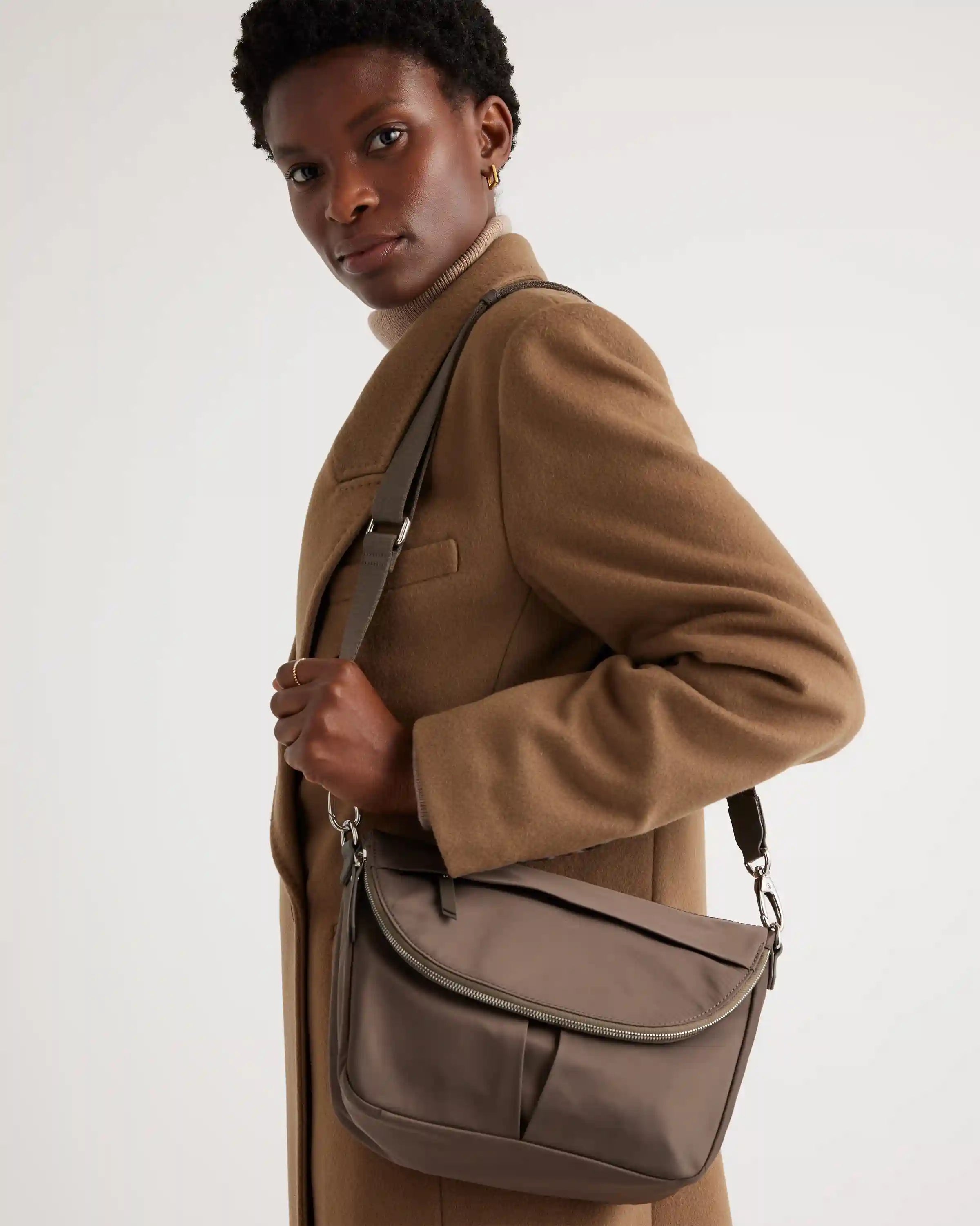Revive Nylon Foldover Crossbody