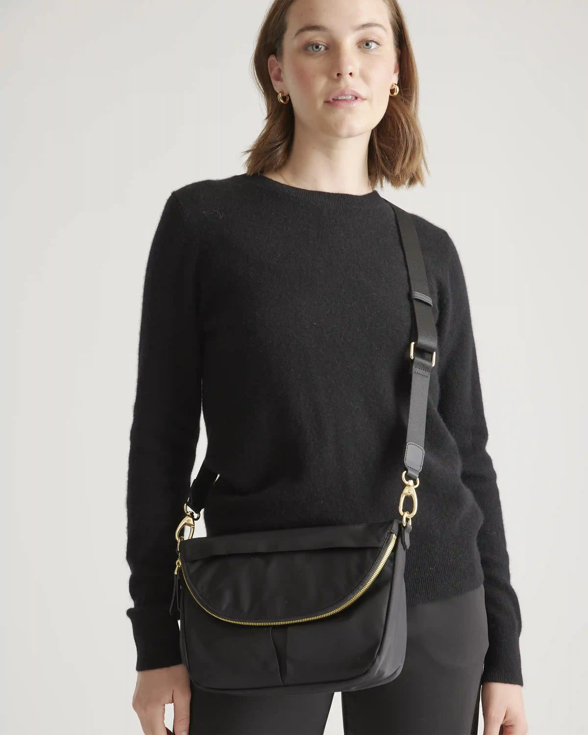Revive Nylon Foldover Crossbody