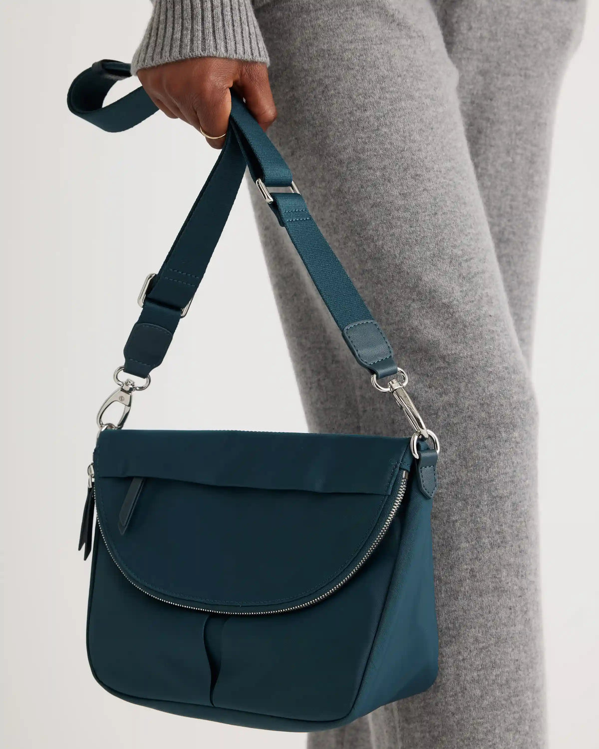 Revive Nylon Foldover Crossbody