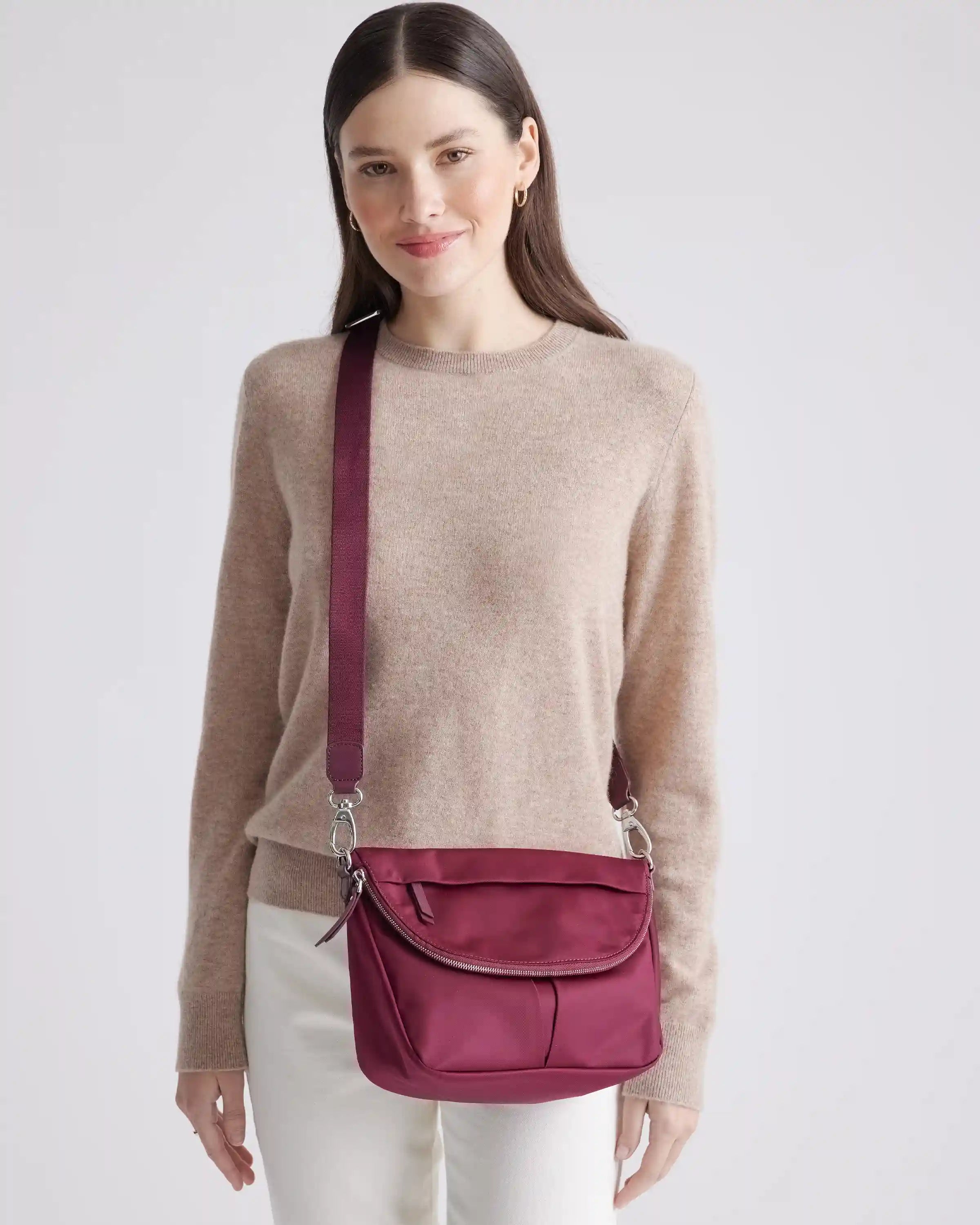 Revive Nylon Foldover Crossbody