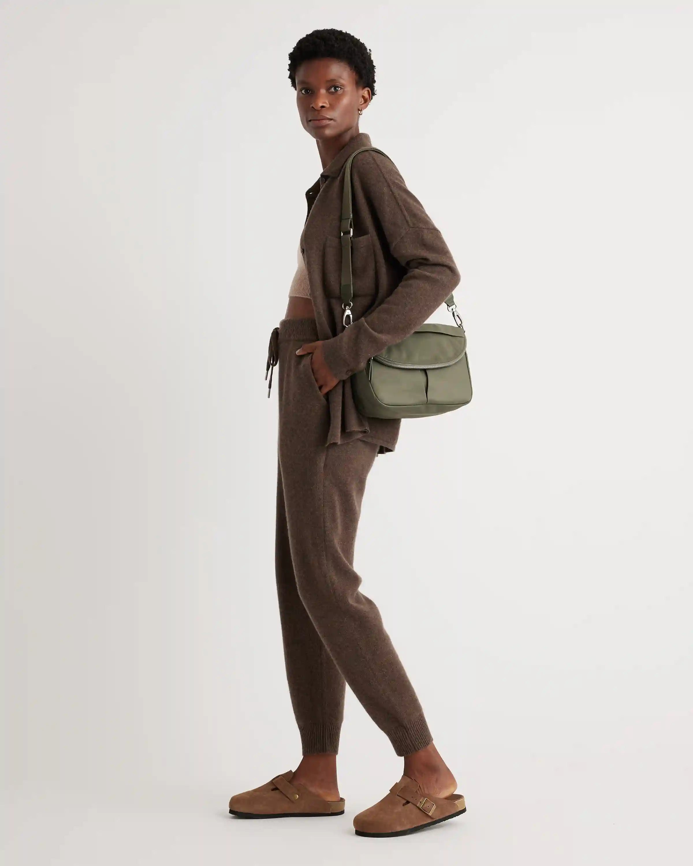 Revive Nylon Foldover Crossbody