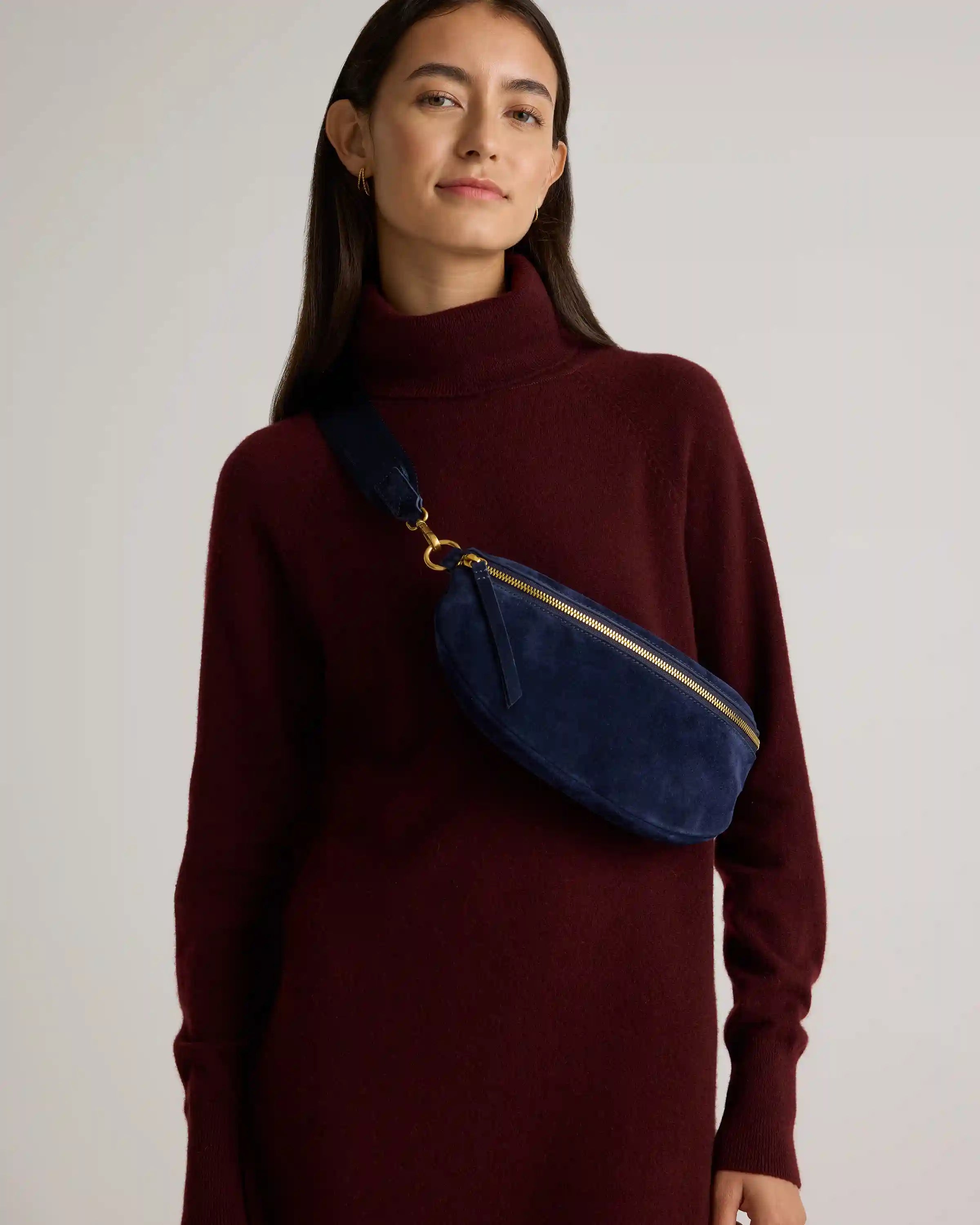 Quinn Suede Sling Bag