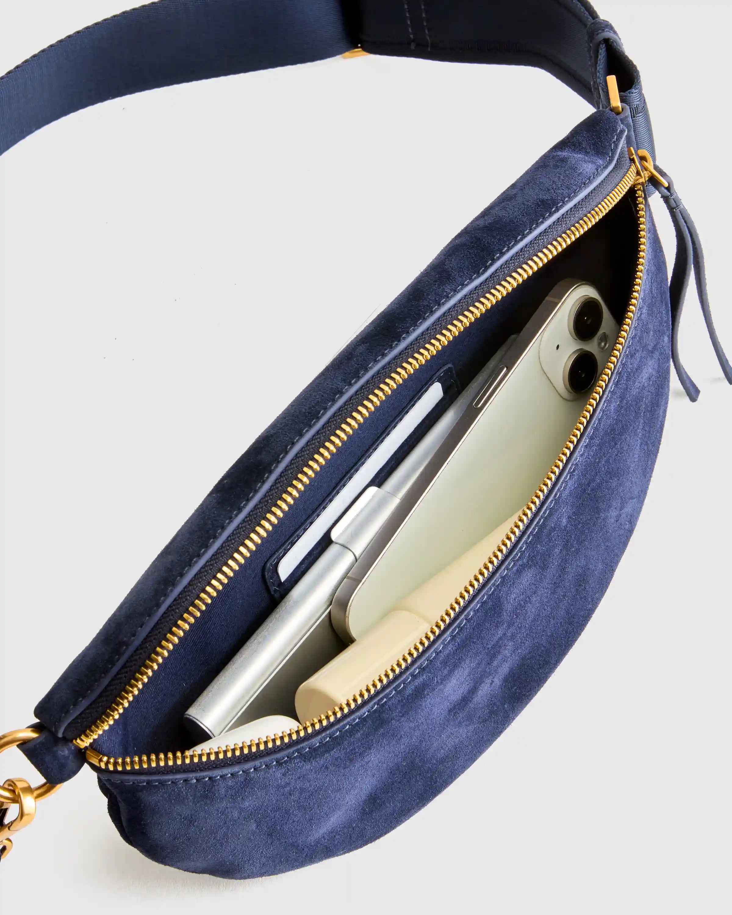 Quinn Suede Sling Bag