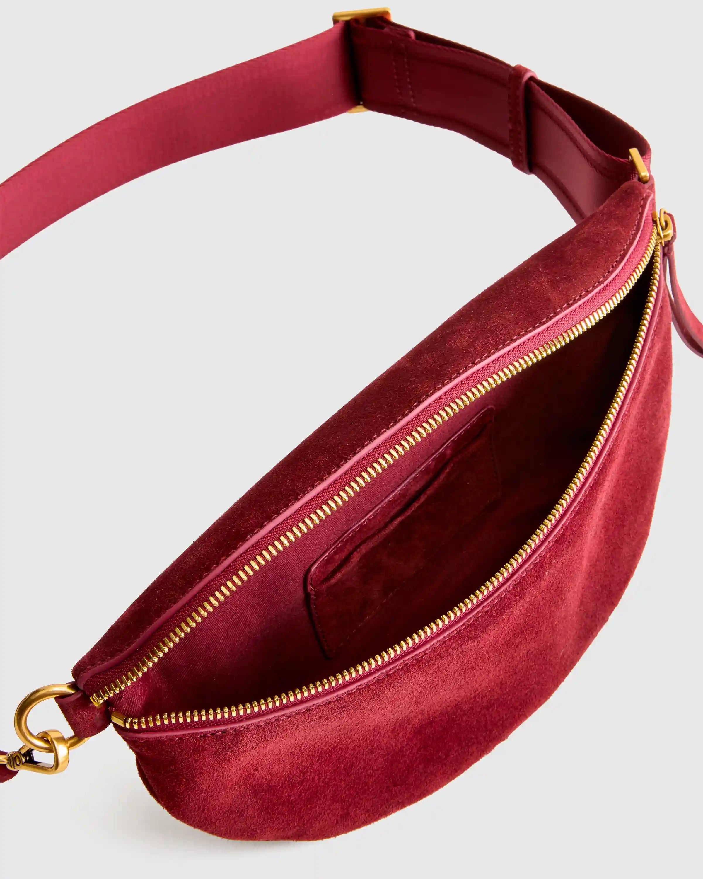 Quinn Suede Sling Bag