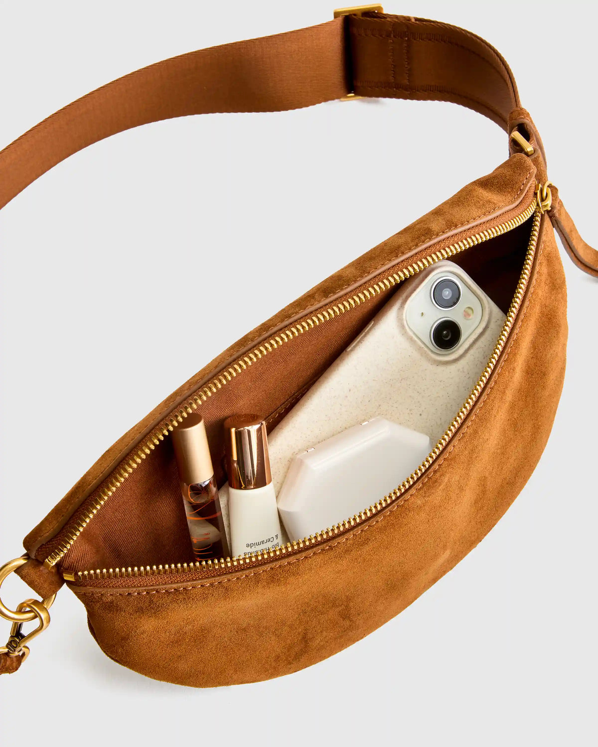 Quinn Suede Sling Bag