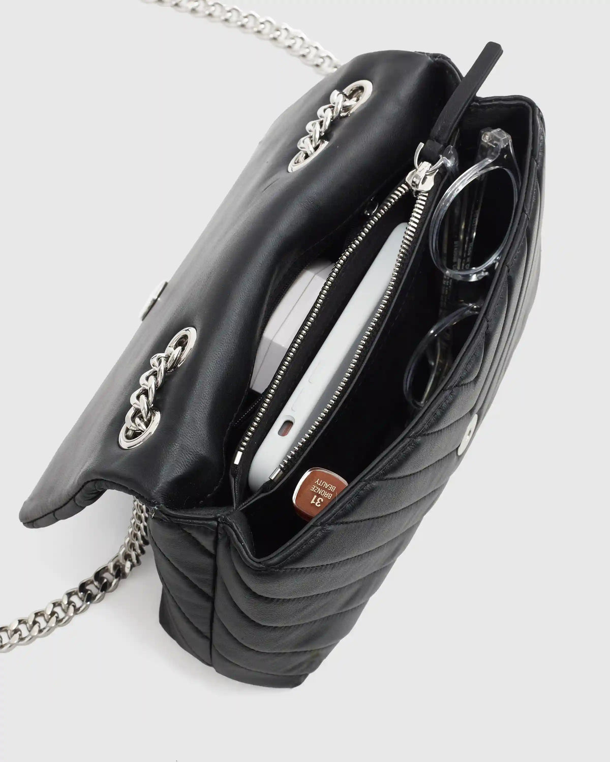 Italian Leather Quilted Convertible Crossbody