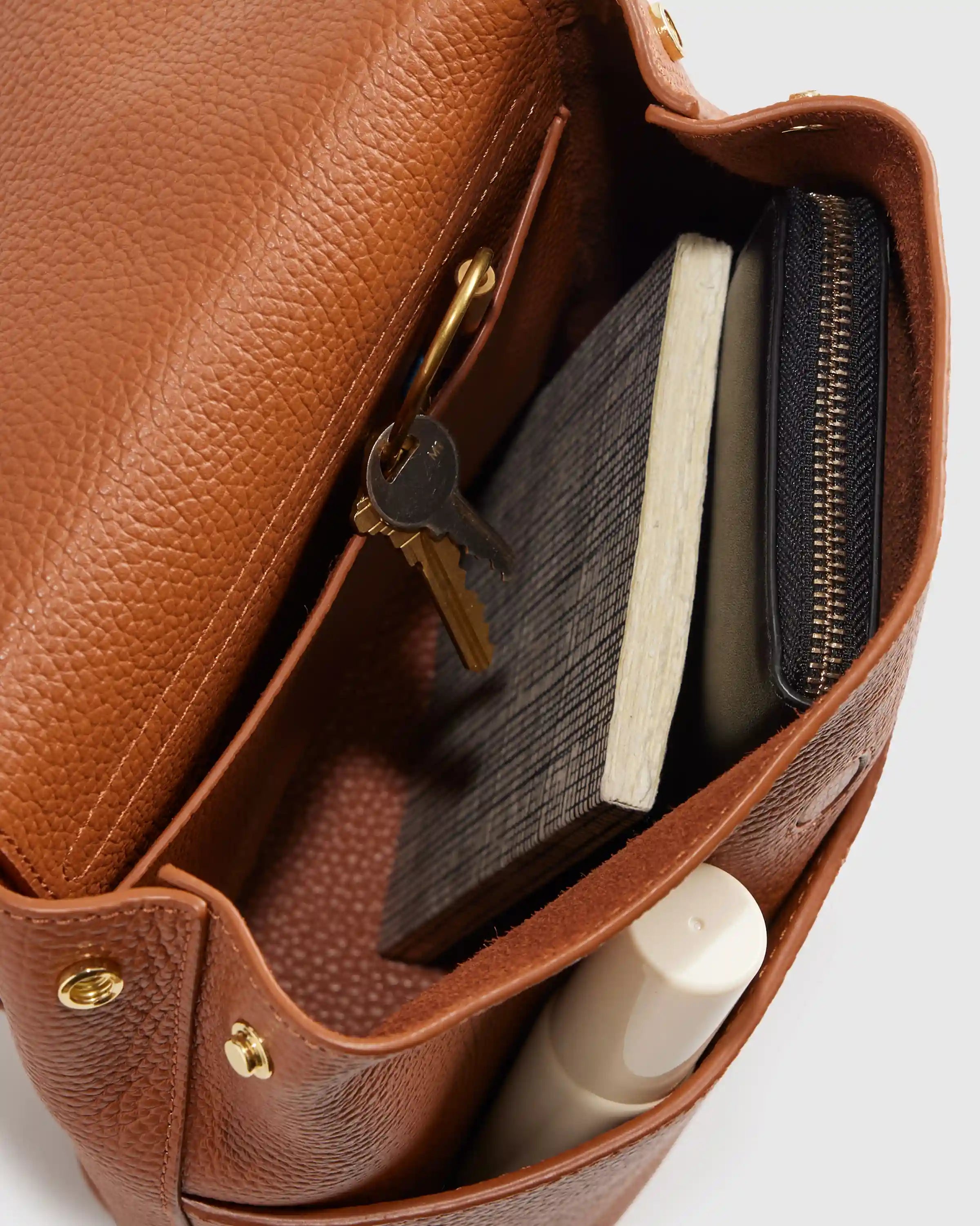 Italian Leather Small Backpack