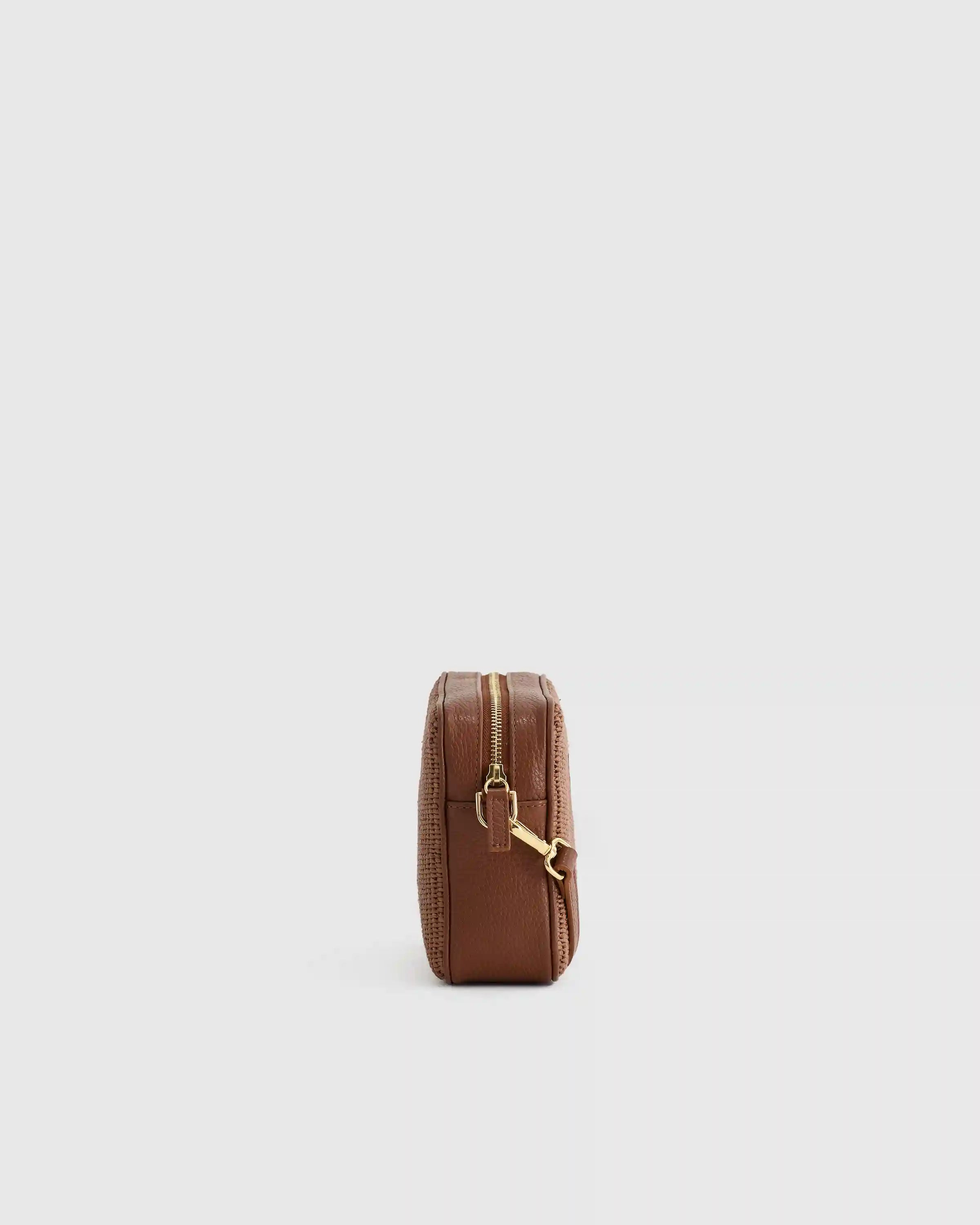 Gemma Raffia & Leather Crossbody