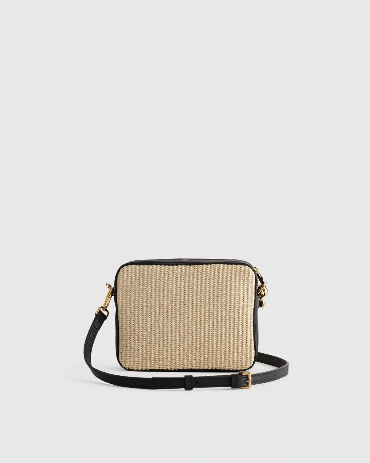 Gemma Raffia & Leather Crossbody