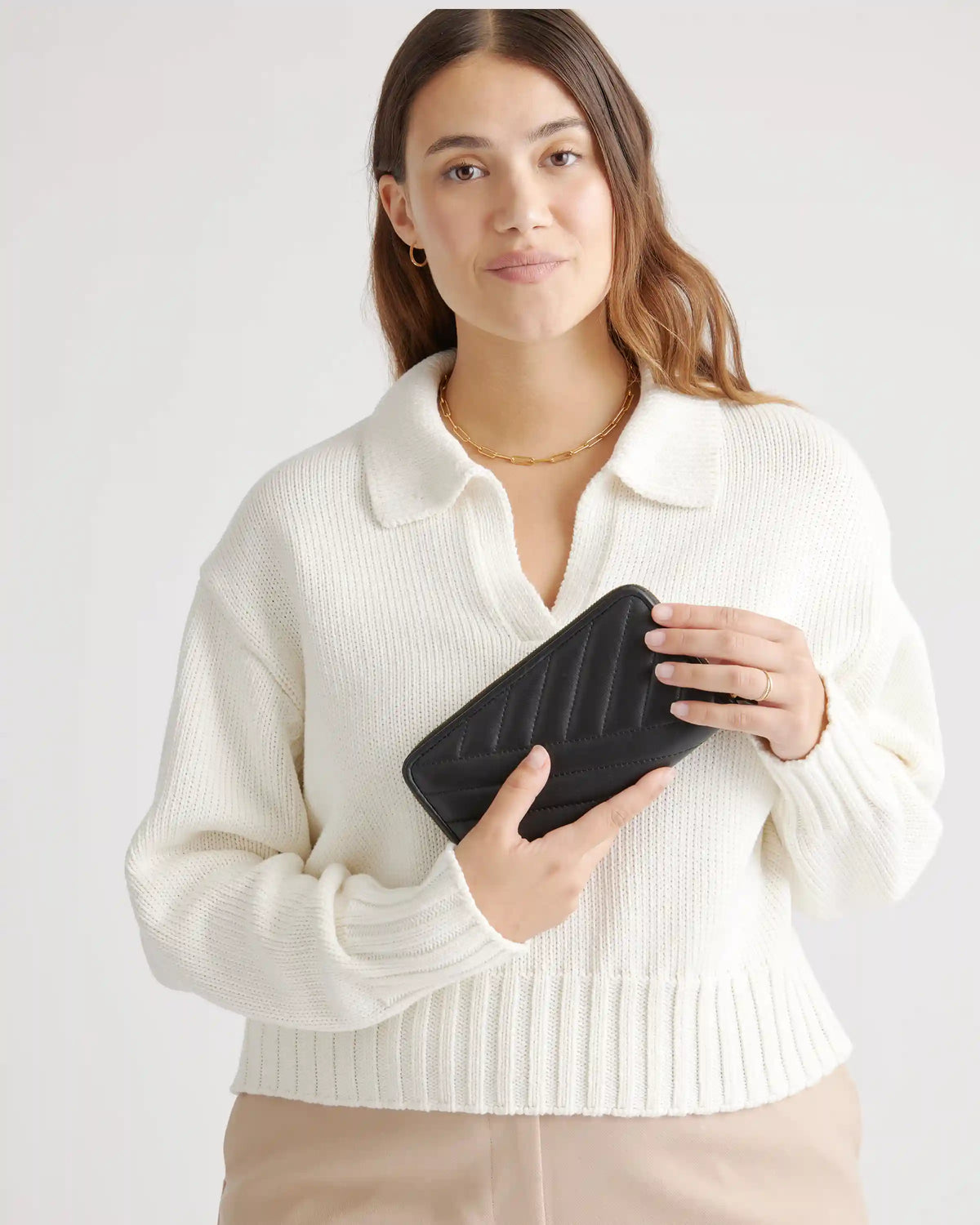 Italian Leather Quilted Continental Wallet