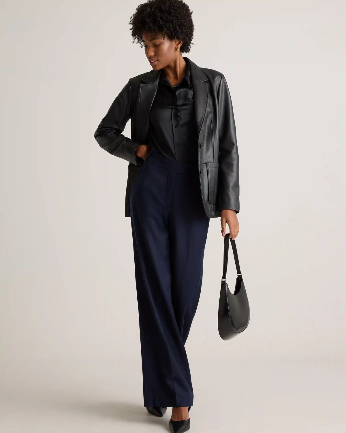 100% Washable Silk Three-Quarter Sleeve Shirt