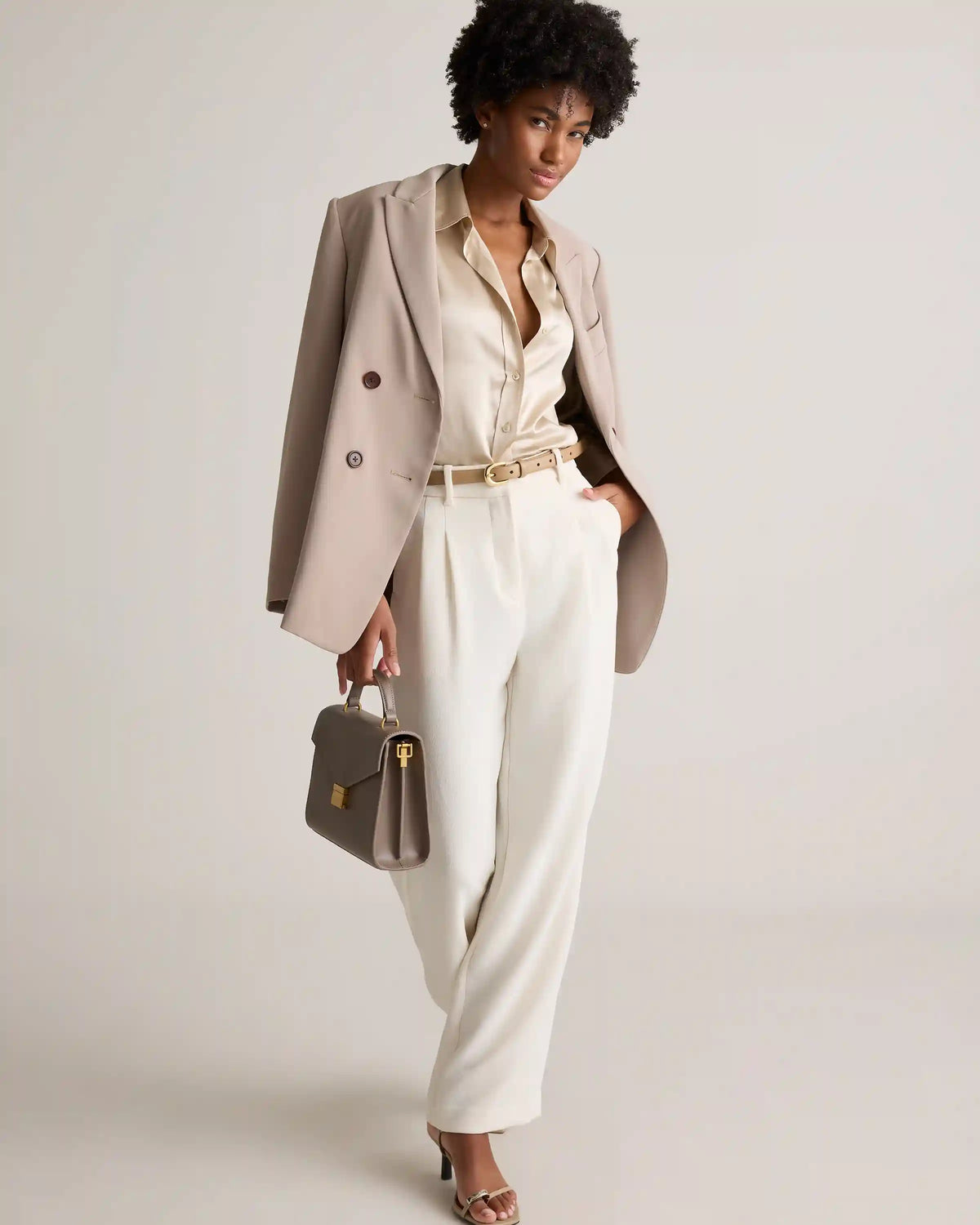 100% Washable Silk Three-Quarter Sleeve Shirt