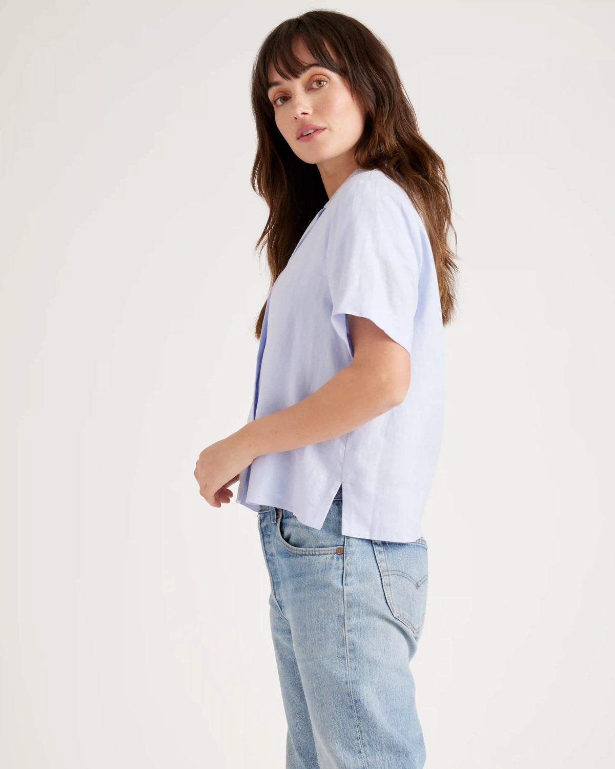 100% European Linen Short Sleeve Shirt