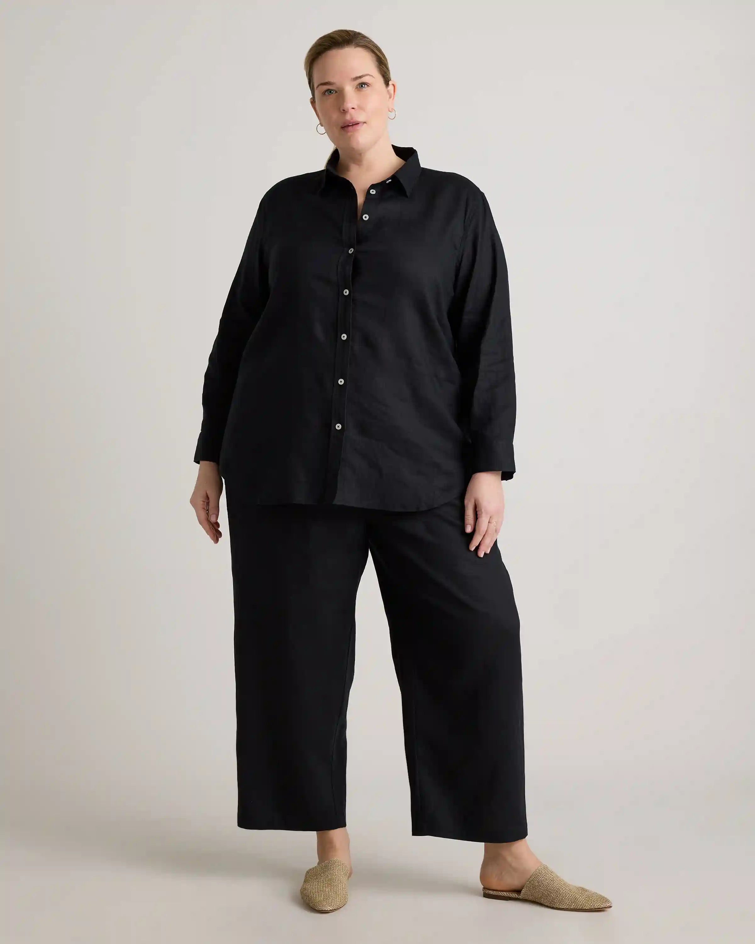 100% European Linen Long Sleeve Shirt