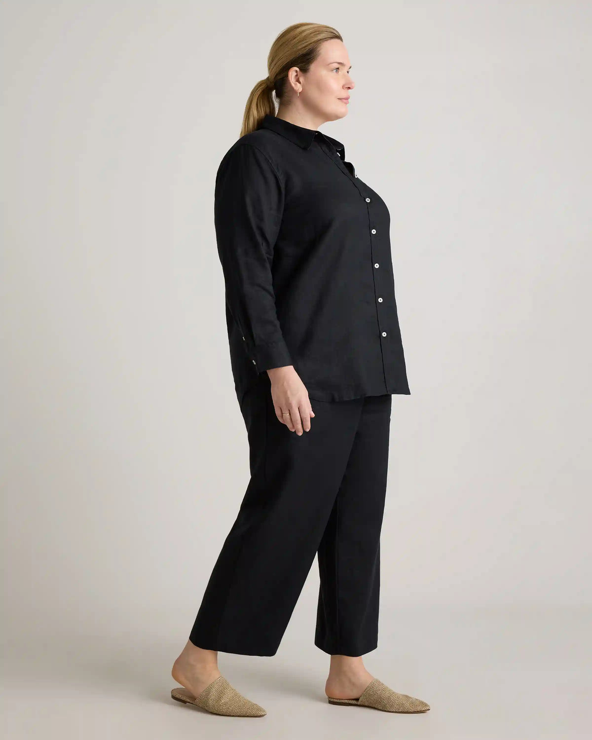 100% European Linen Long Sleeve Shirt