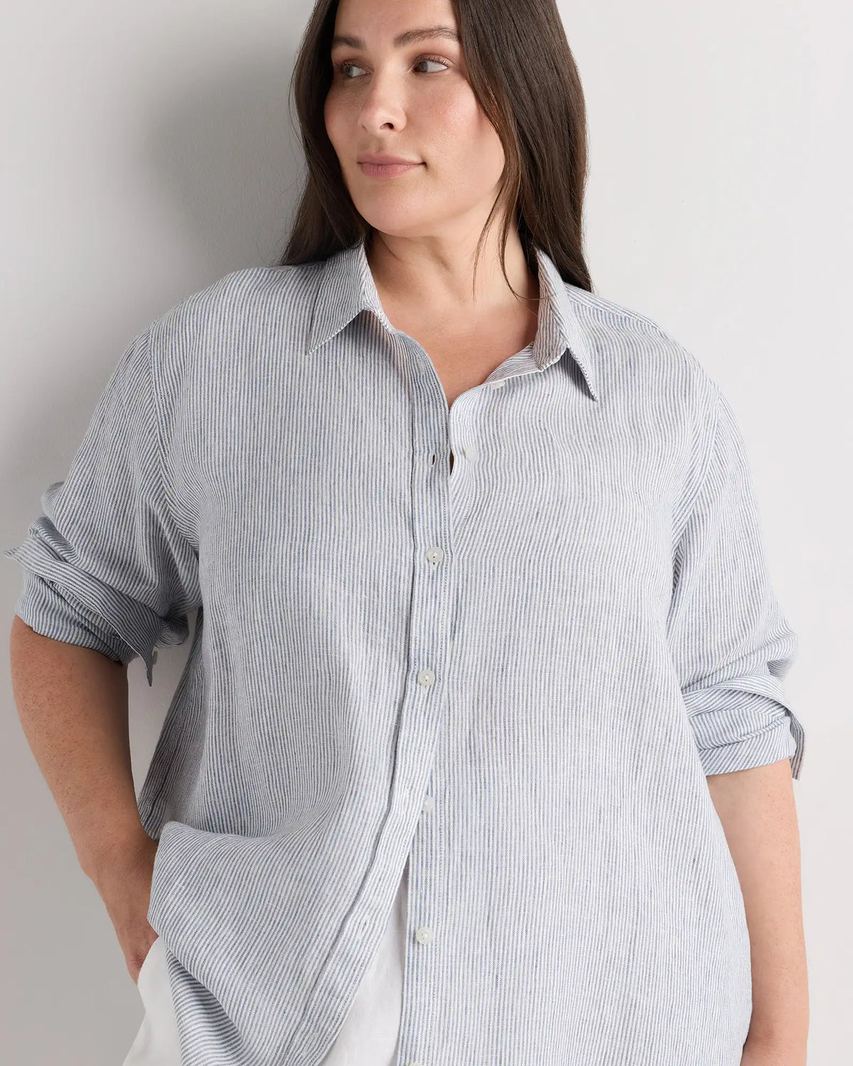 100% European Linen Long Sleeve Shirt