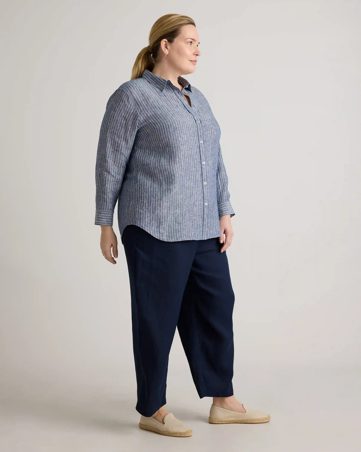 100% European Linen Long Sleeve Shirt