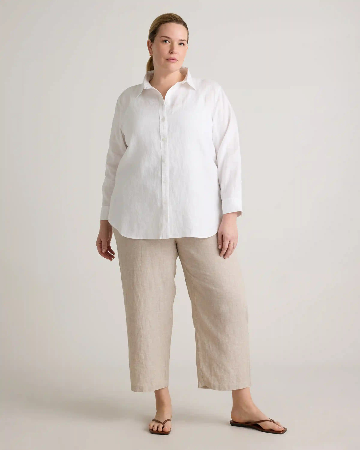 100% European Linen Long Sleeve Shirt