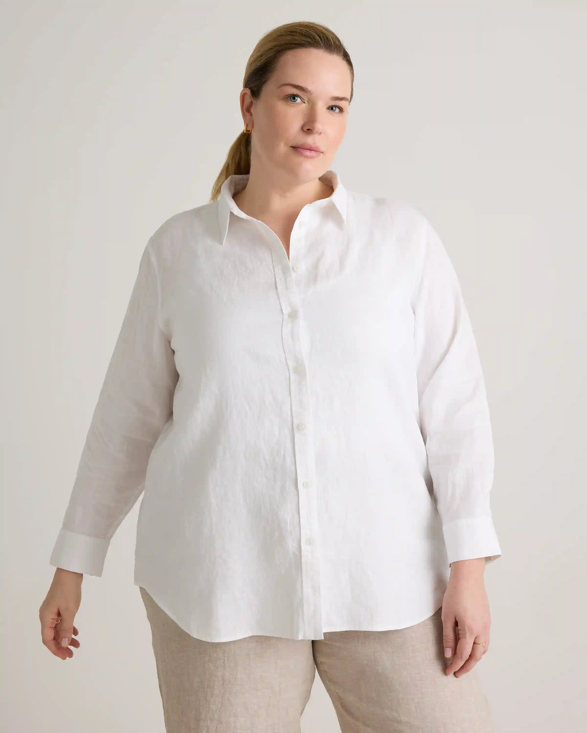 100% European Linen Long Sleeve Shirt