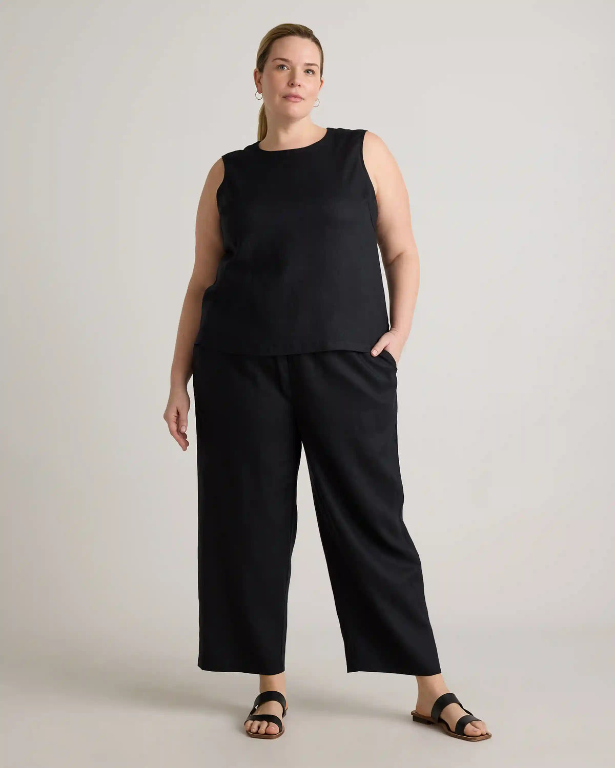 100% European Linen Tank