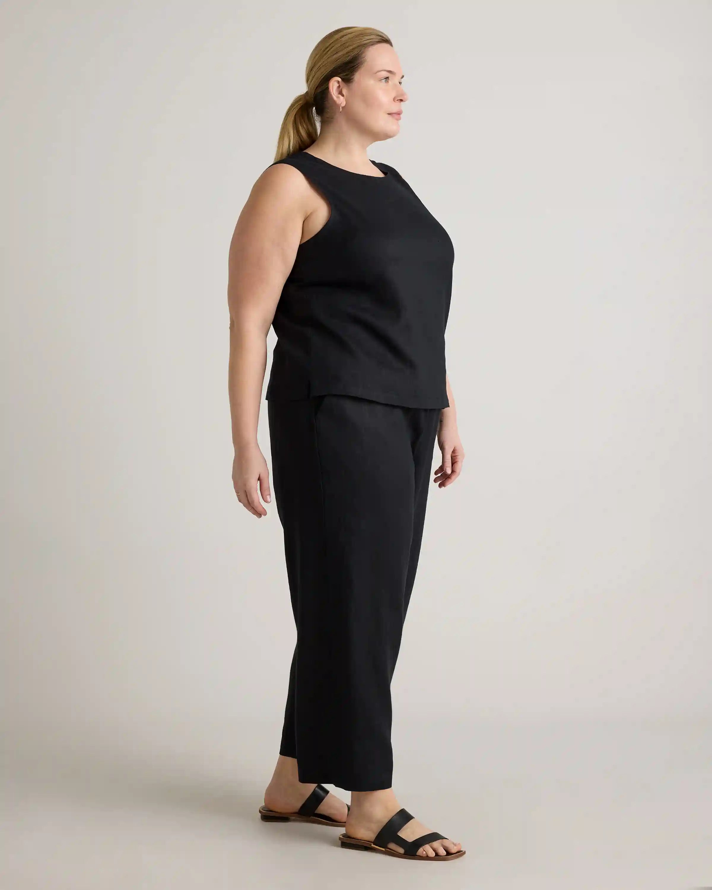 100% European Linen Tank