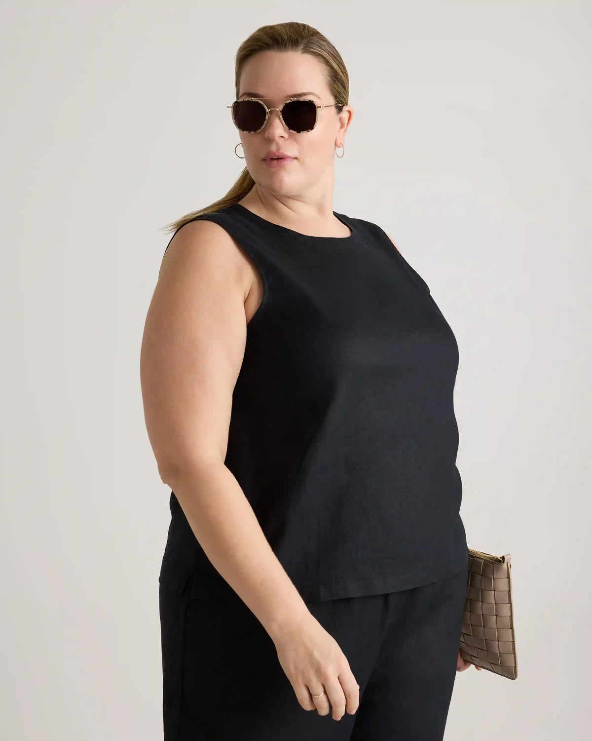 100% European Linen Tank