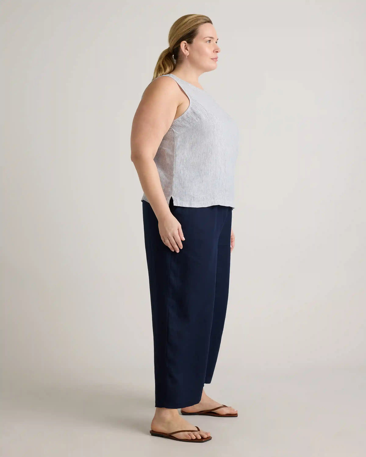 100% European Linen Tank