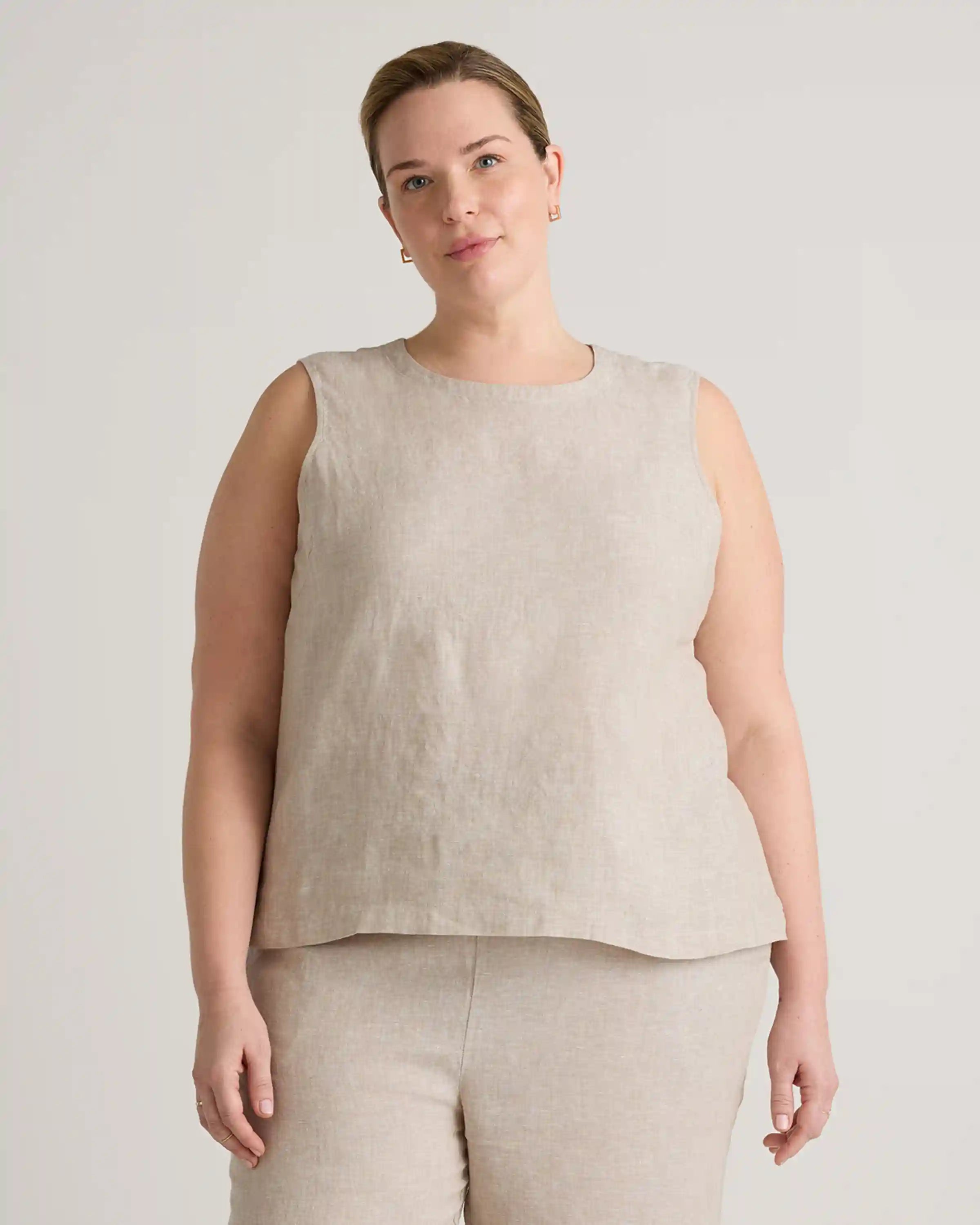100% European Linen Tank