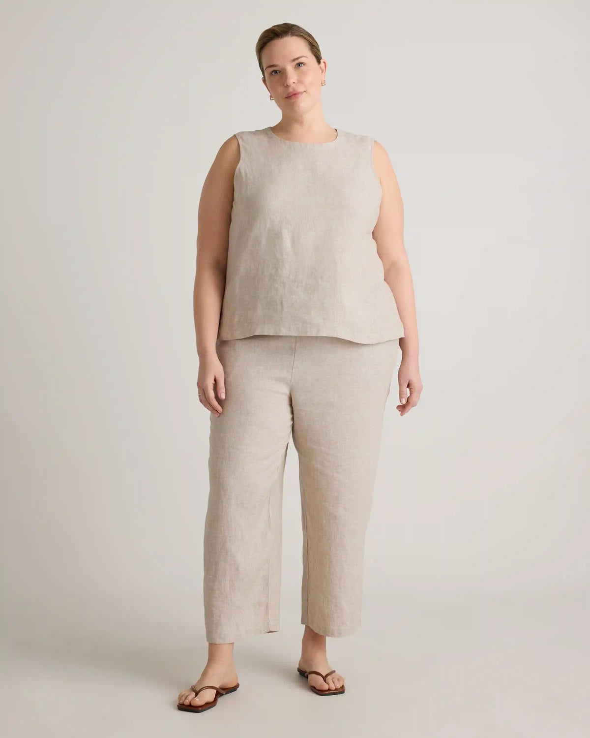 100% European Linen Tank