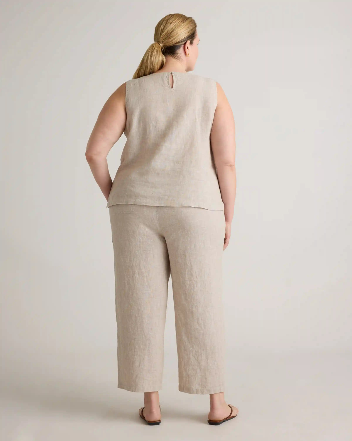 100% European Linen Tank